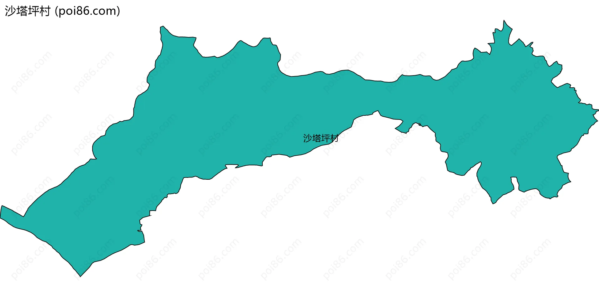 沙塔坪村边界地图