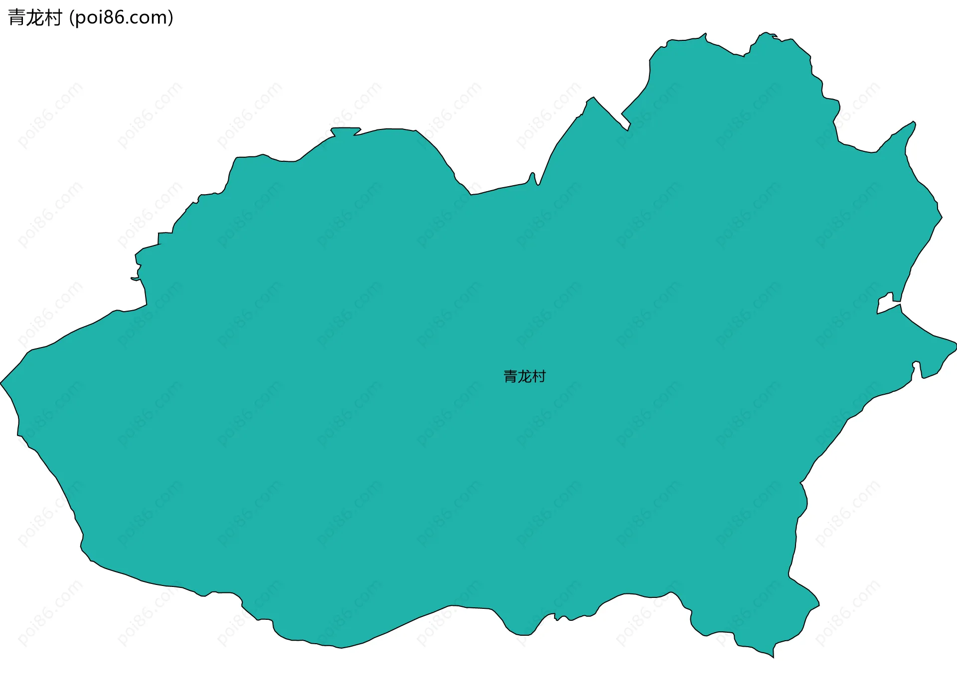 青龙村边界地图