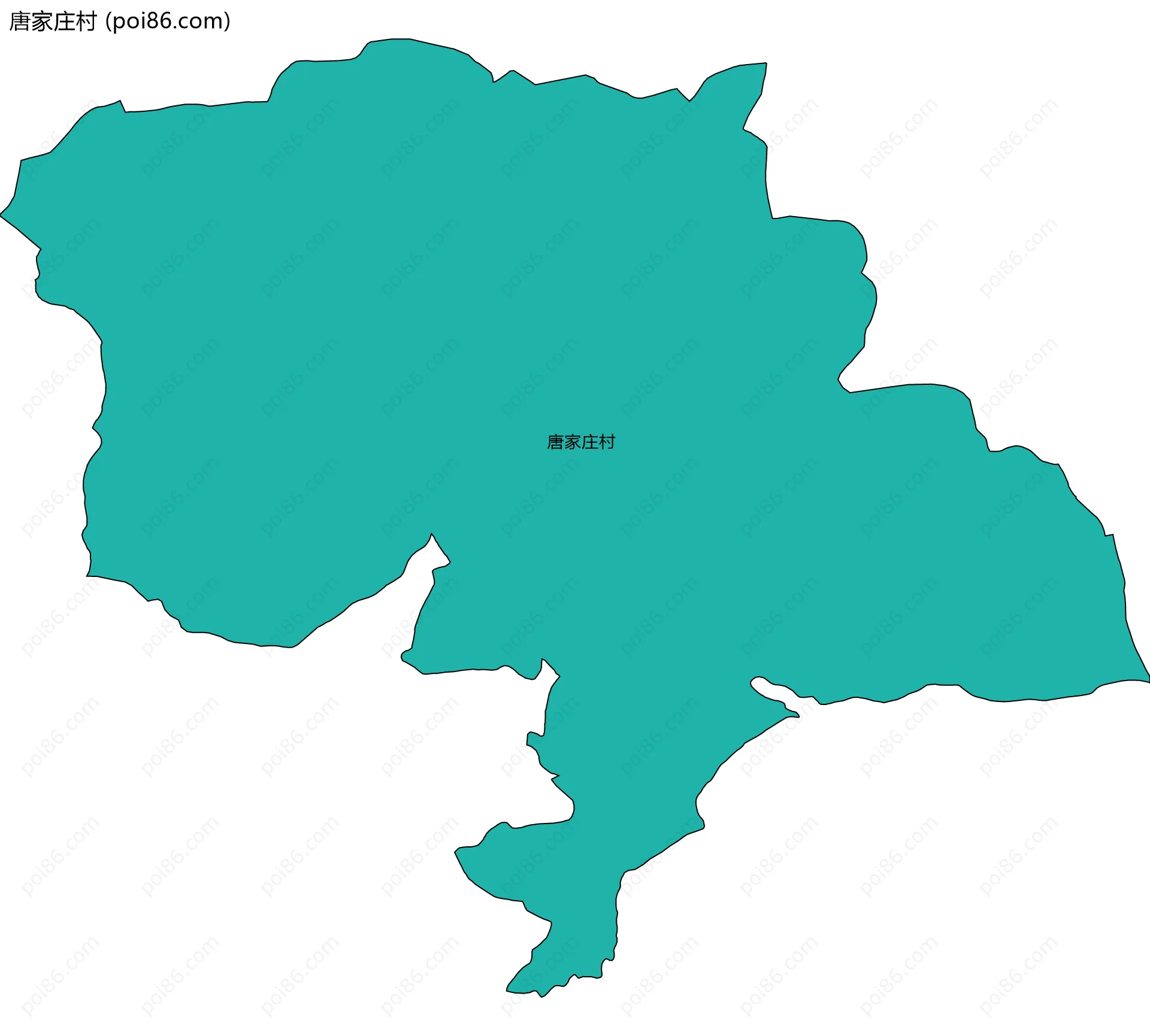 唐家庄村边界地图