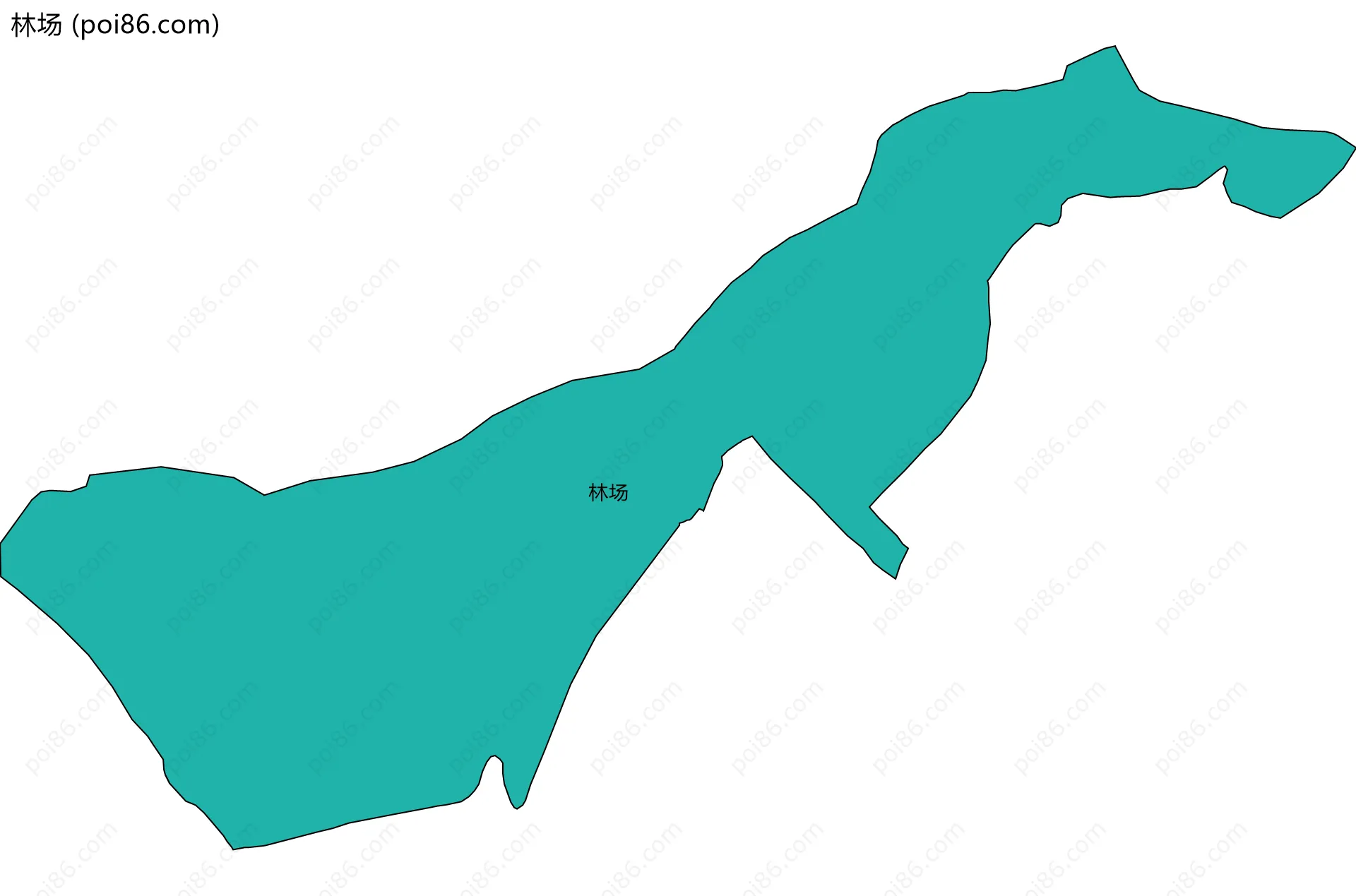 林场边界地图
