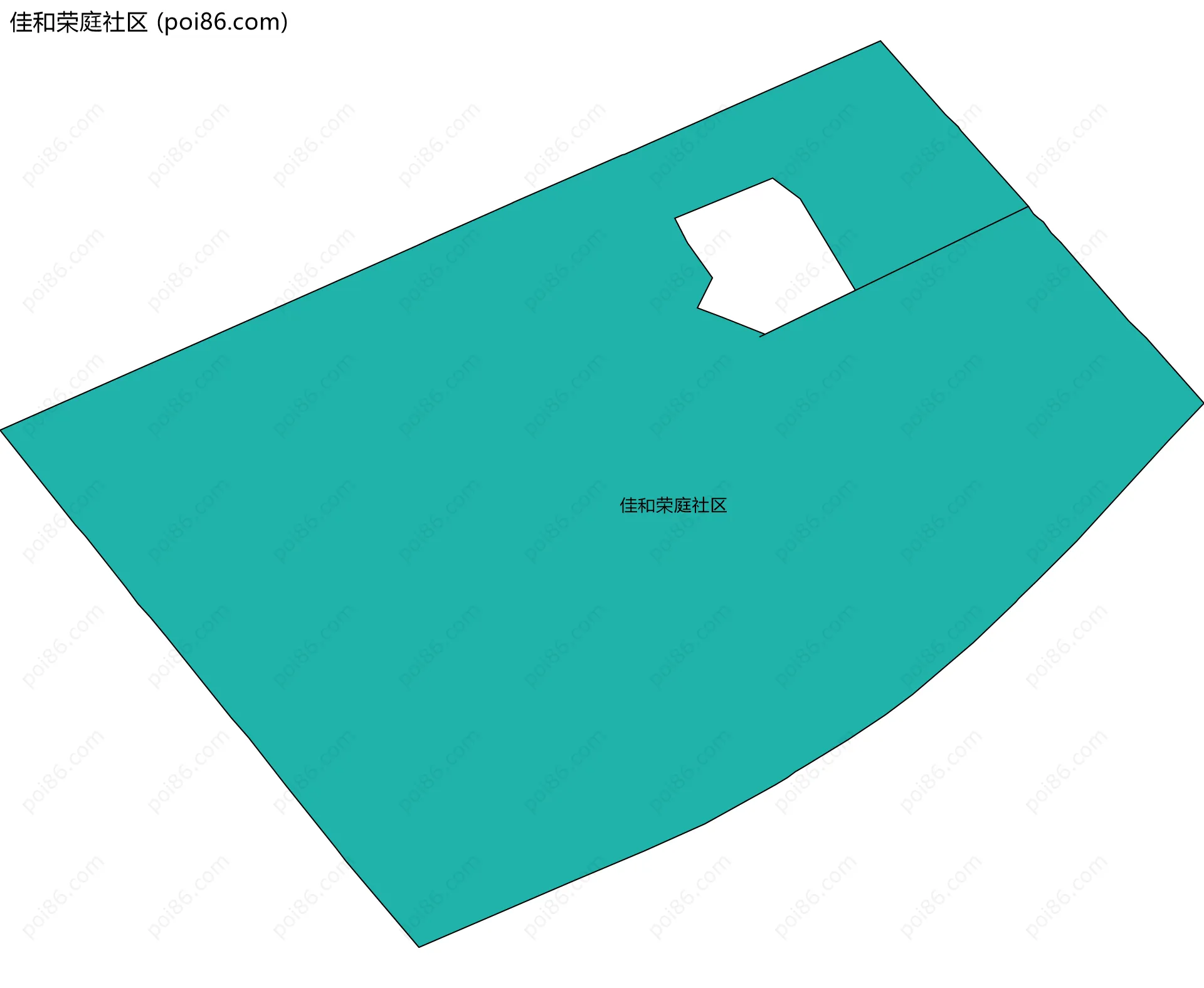 佳和荣庭社区边界地图
