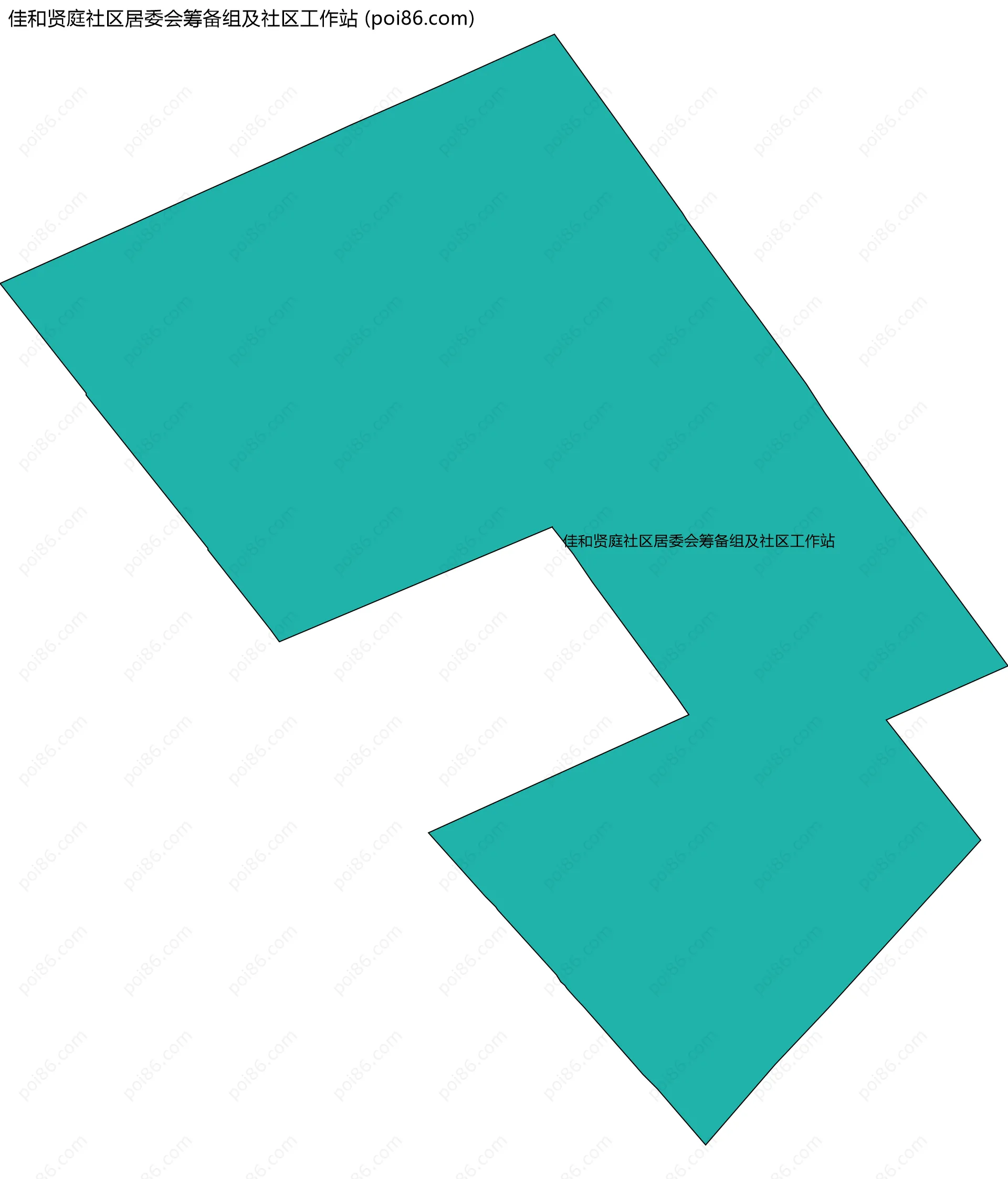 佳和贤庭社区居委会筹备组及社区工作站边界地图