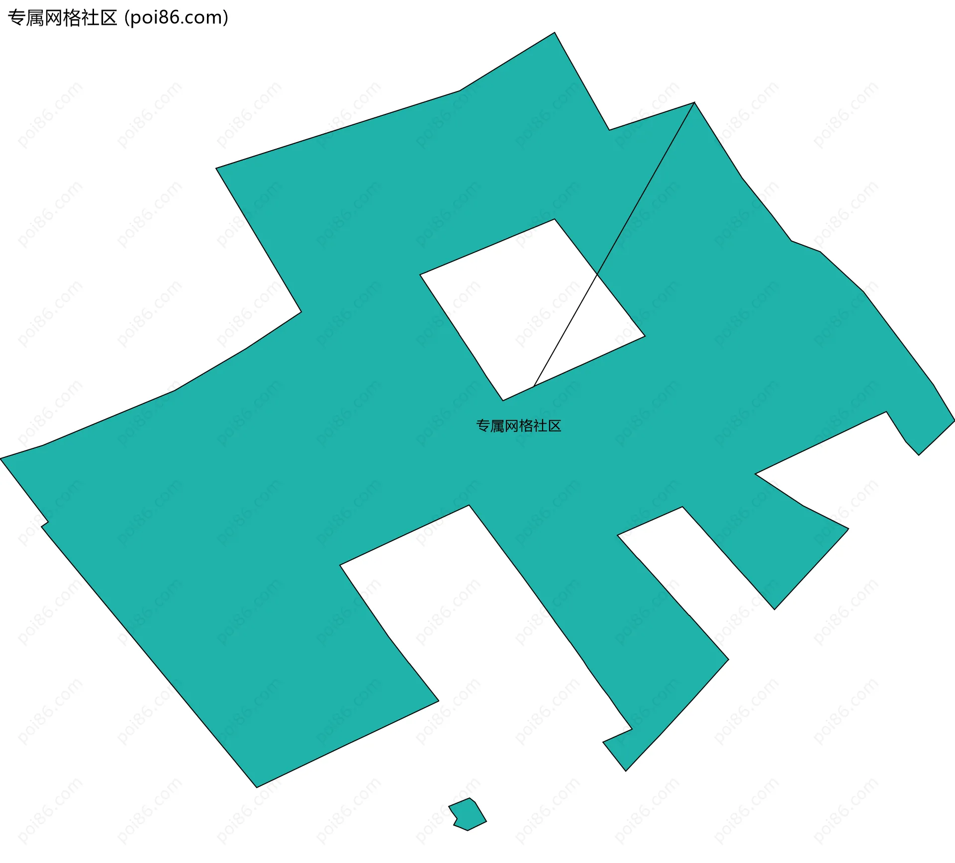 专属网格社区边界地图