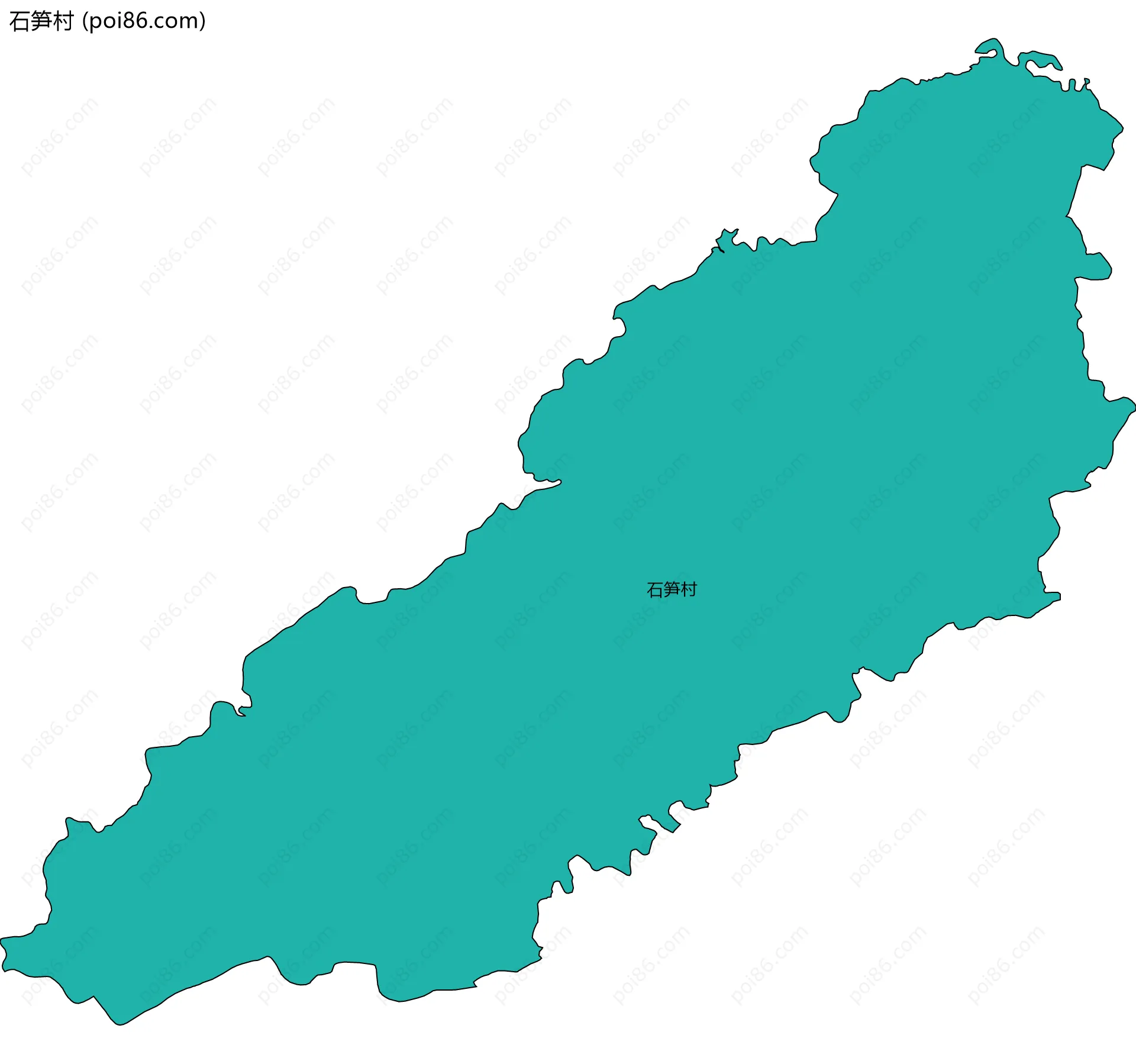 石笋村边界地图