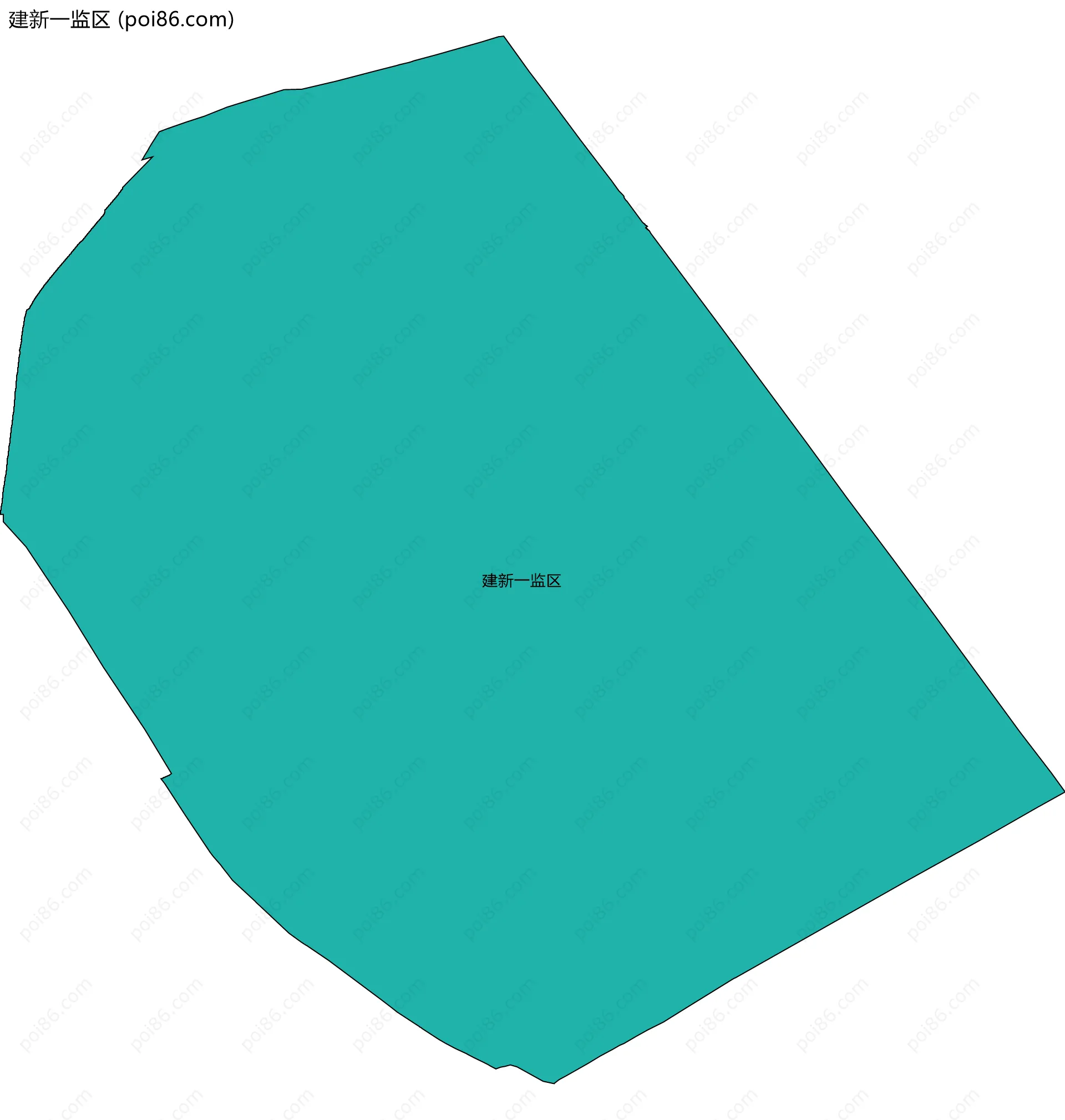建新一监区边界地图