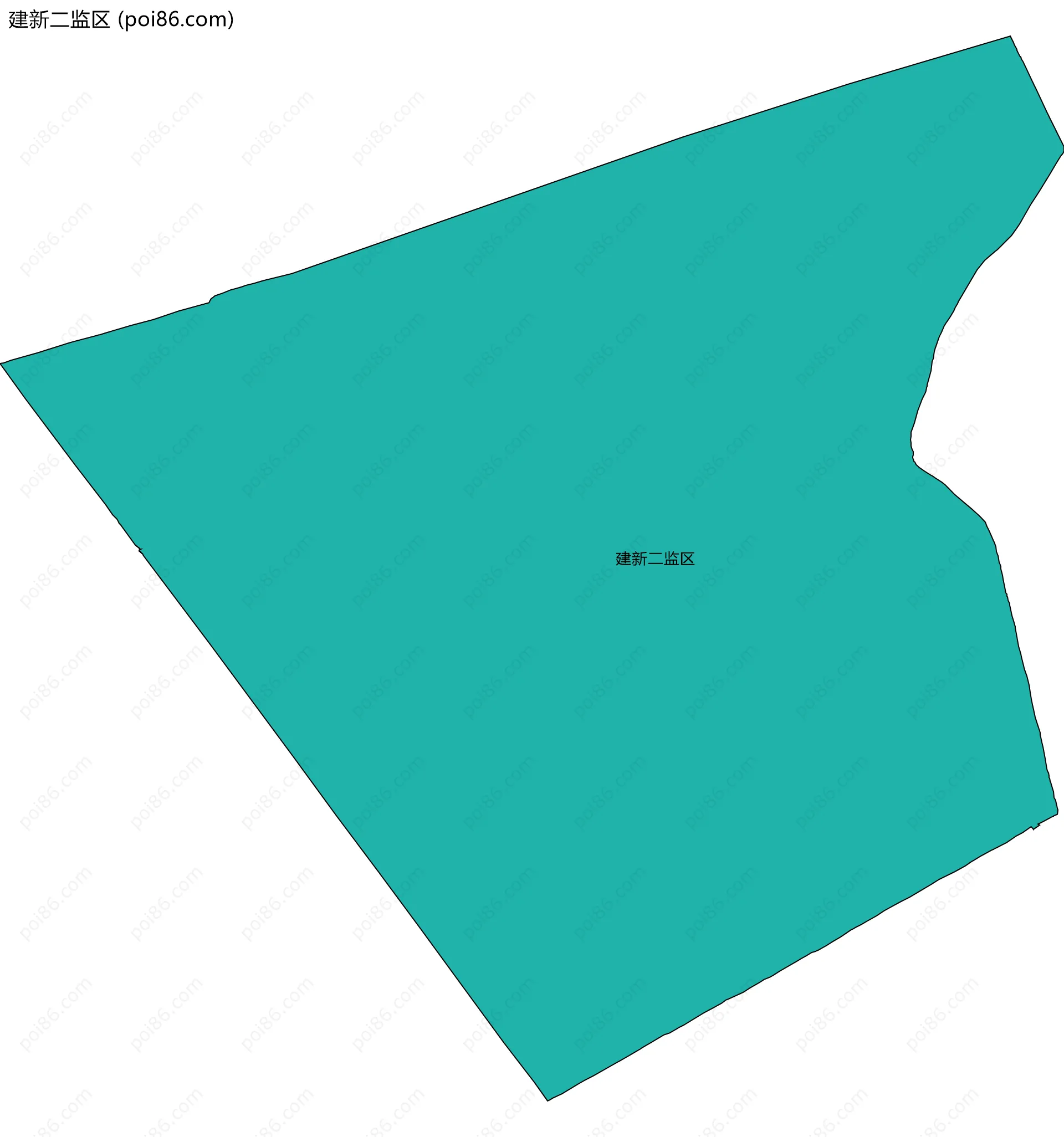 建新二监区边界地图