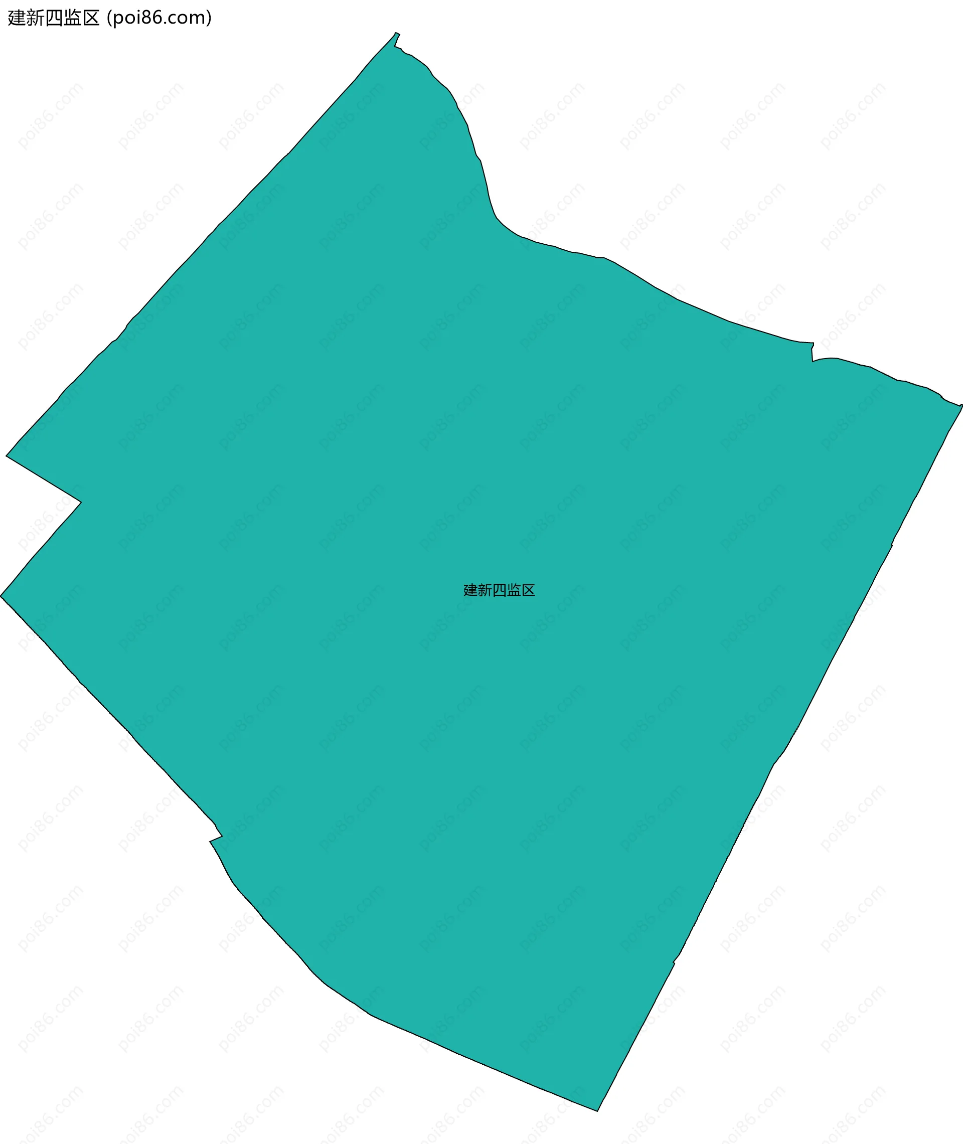 建新四监区边界地图