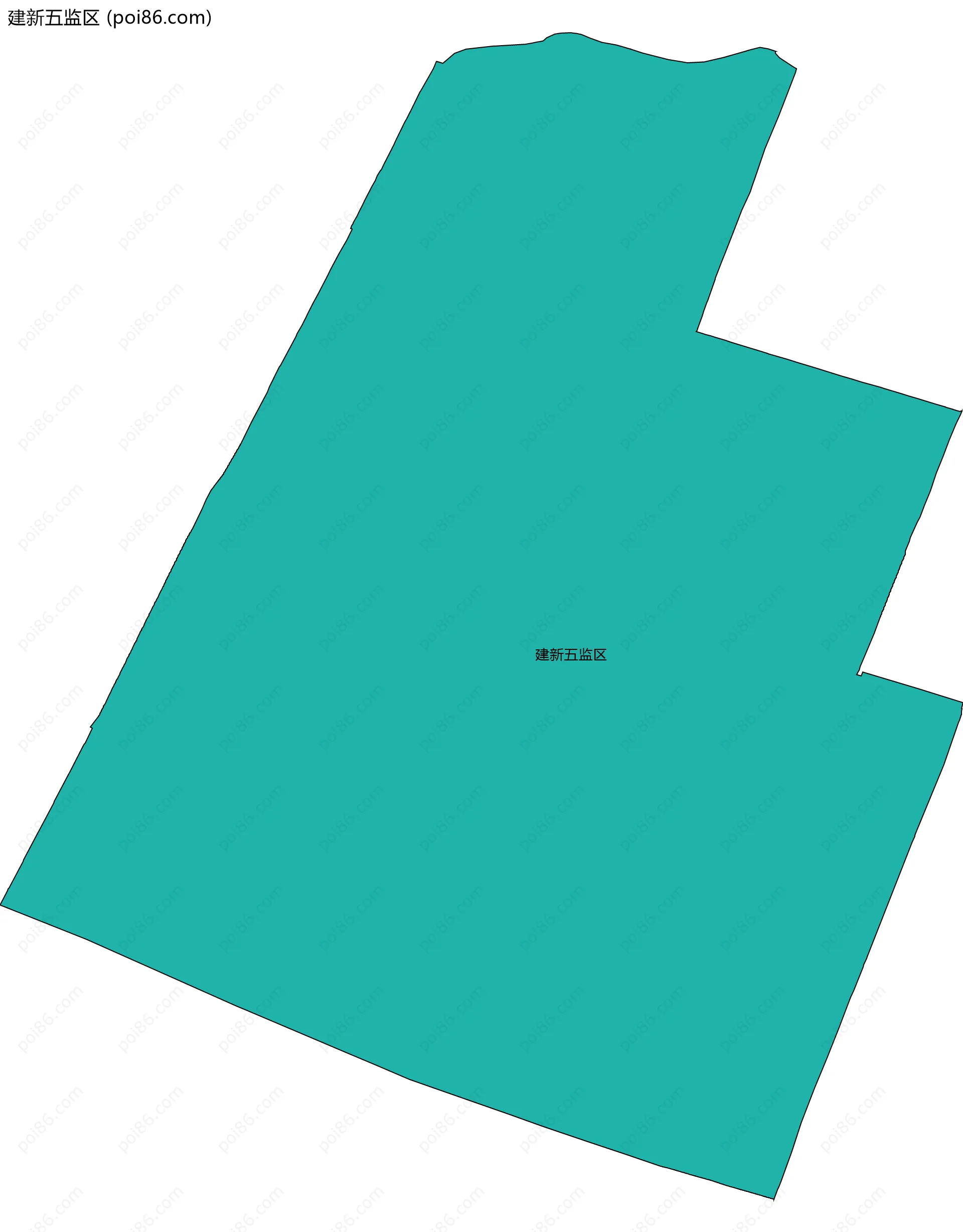 建新五监区边界地图