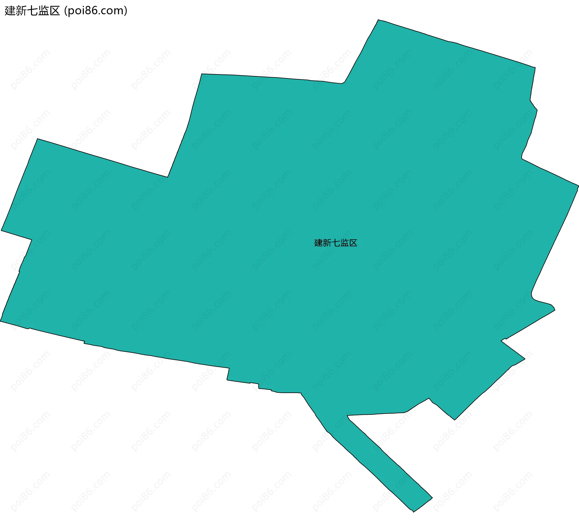 建新七监区边界地图