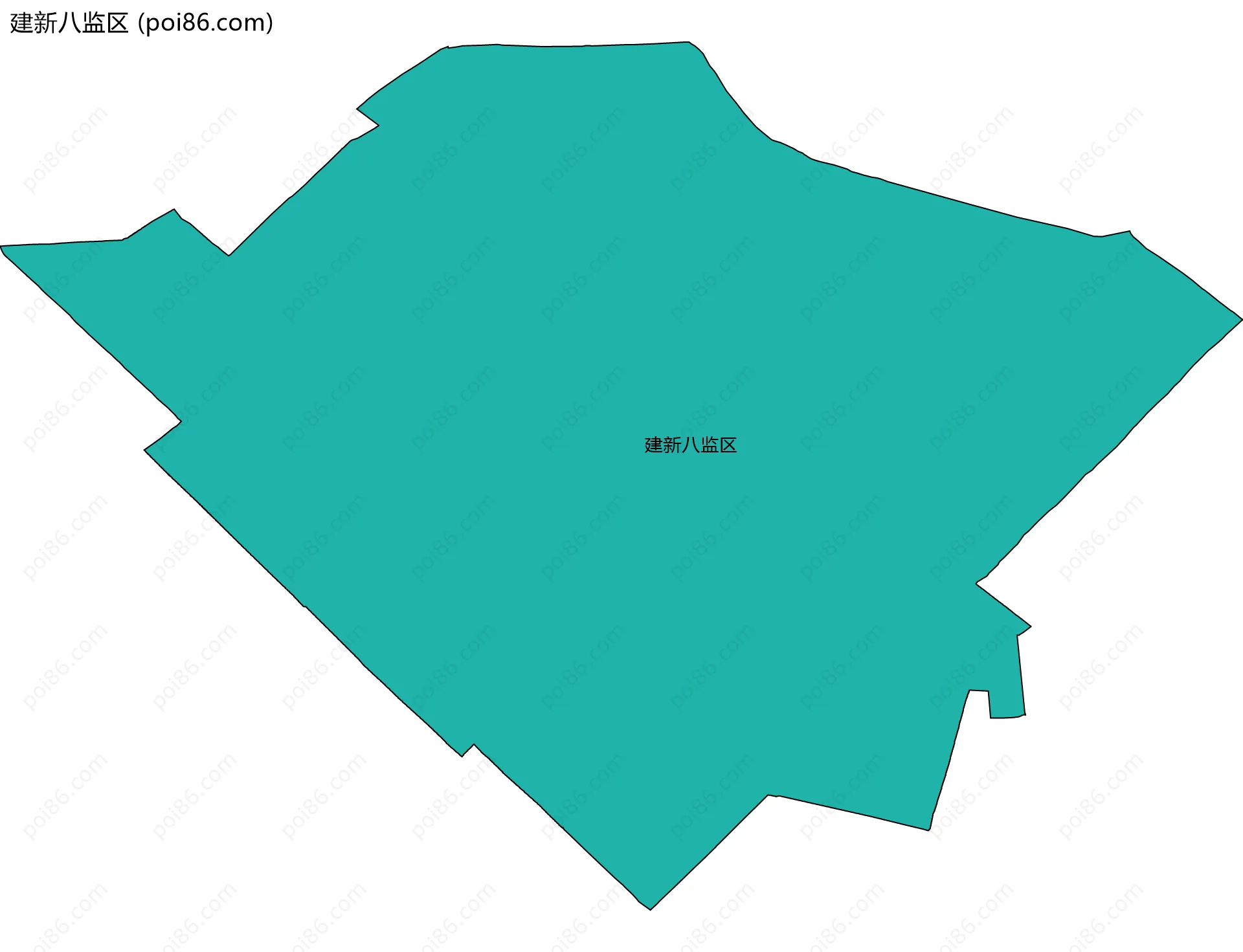 建新八监区边界地图