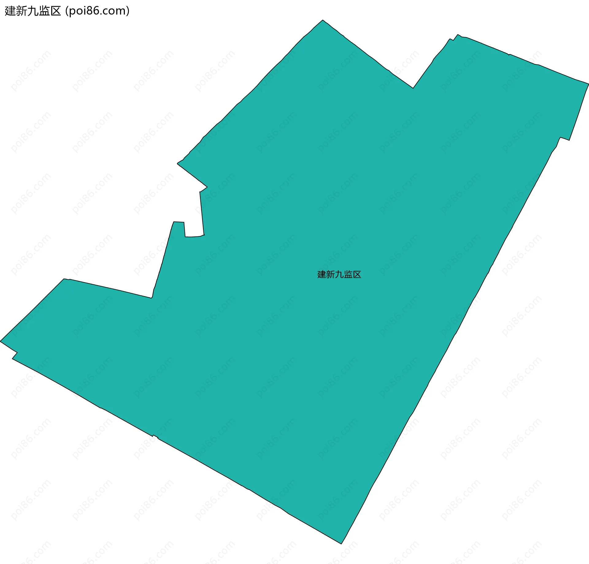 建新九监区边界地图
