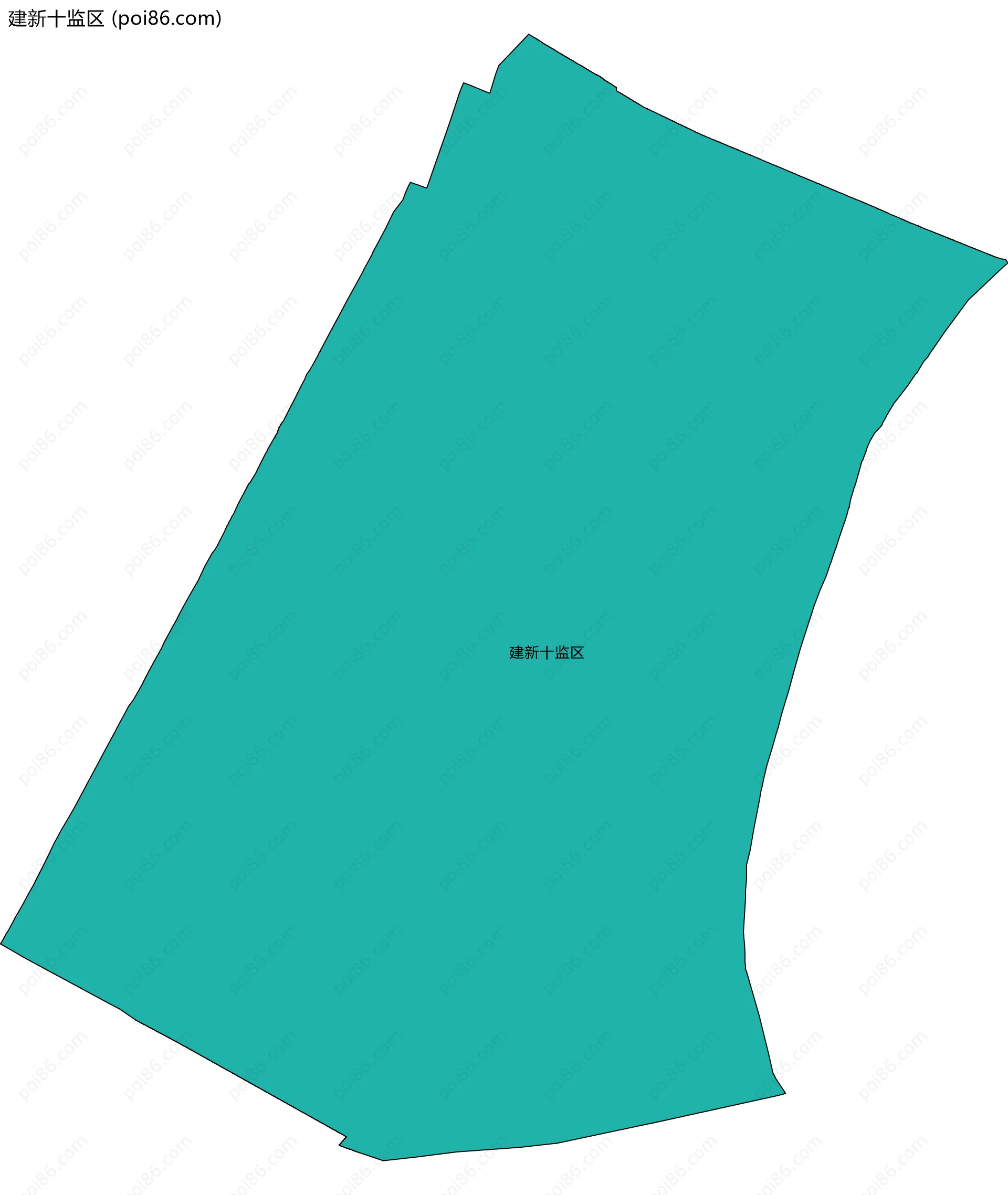 建新十监区边界地图