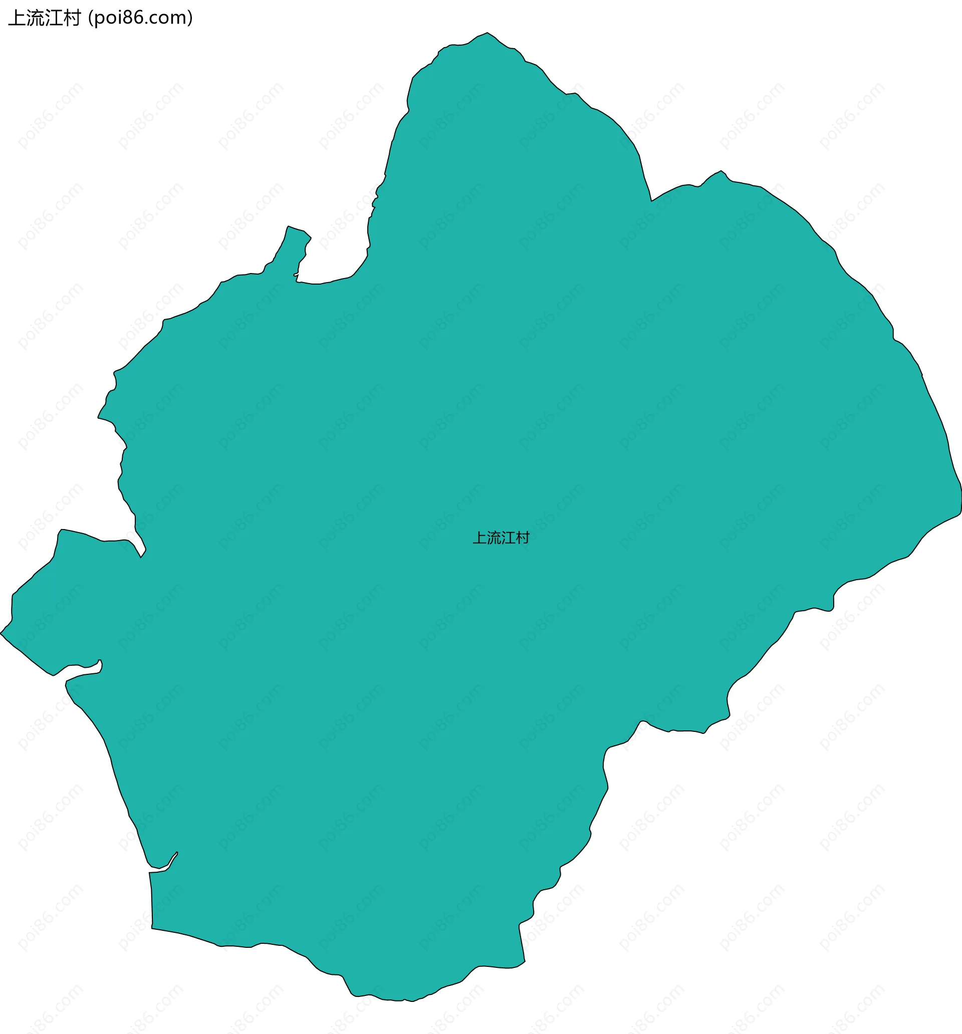 上流江村边界地图