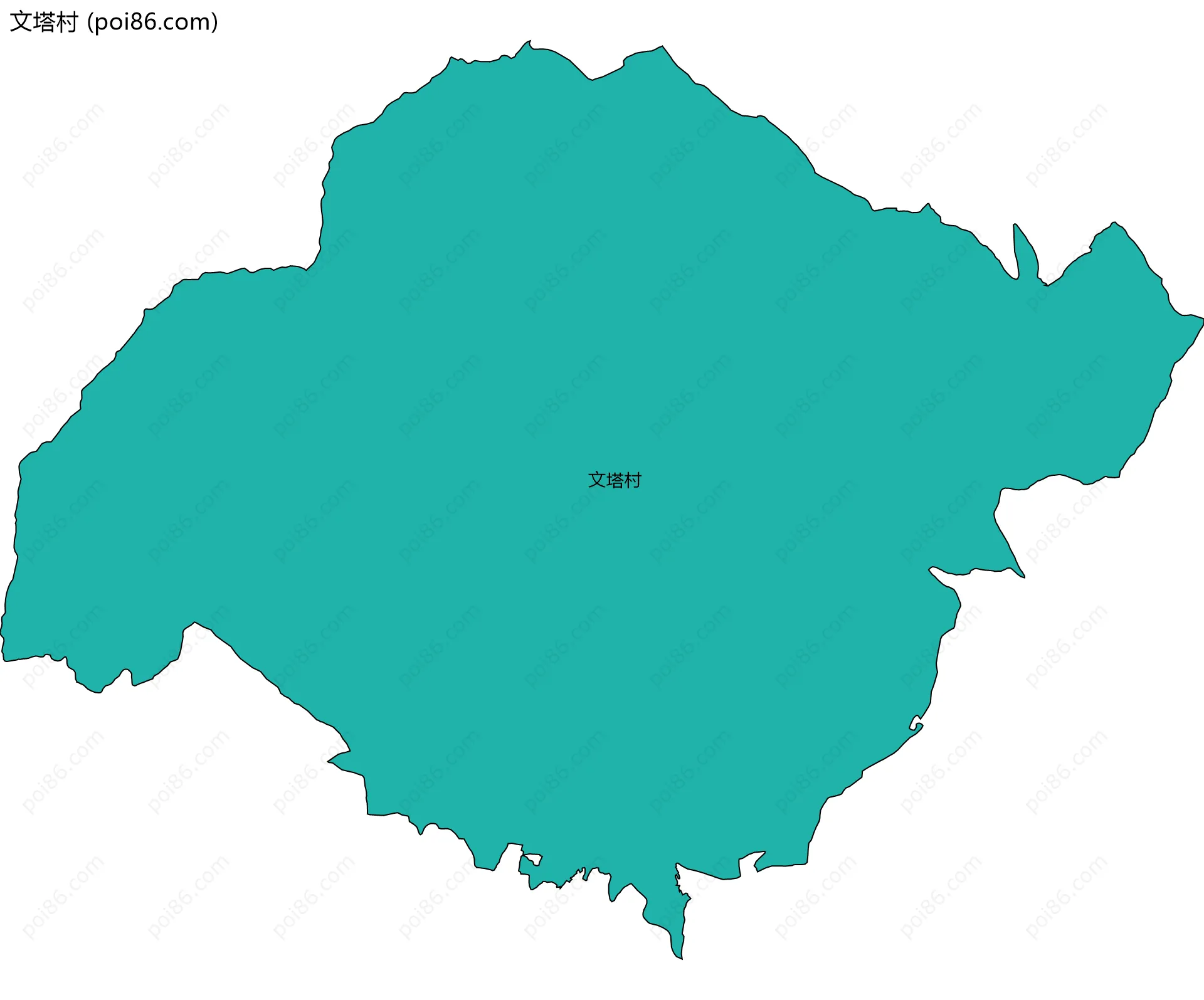 文塔村边界地图