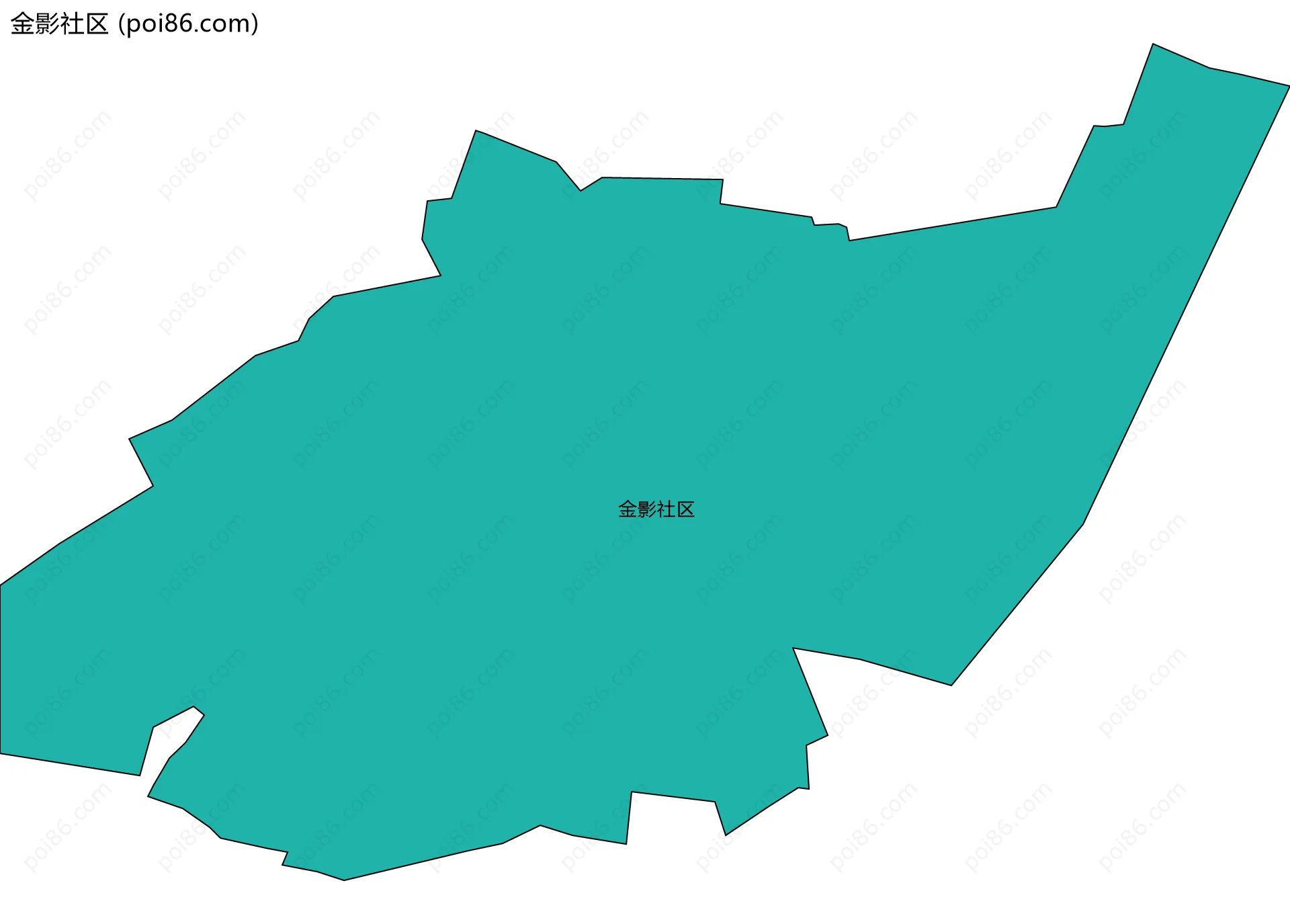 金影社区边界地图