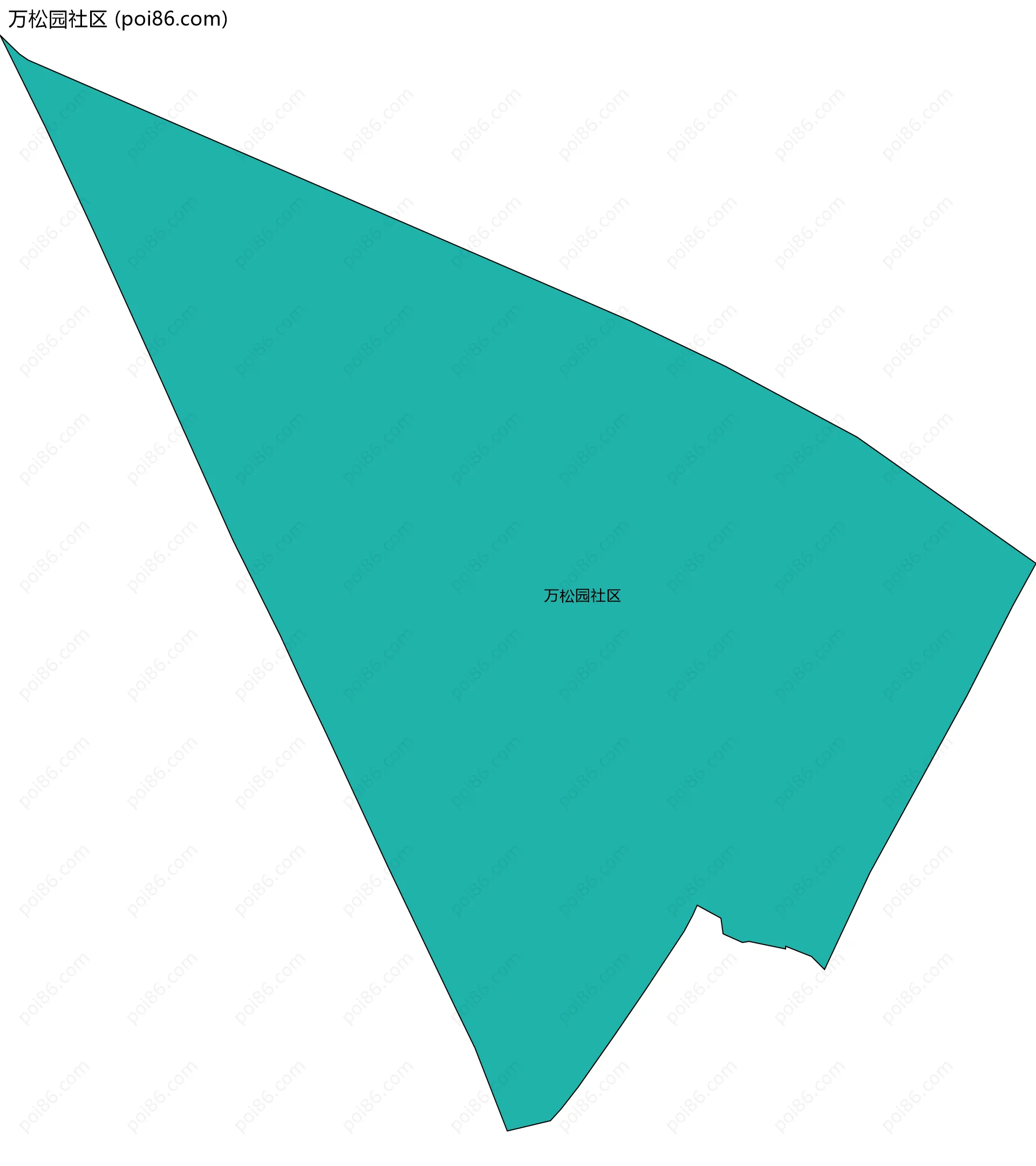 万松园社区边界地图