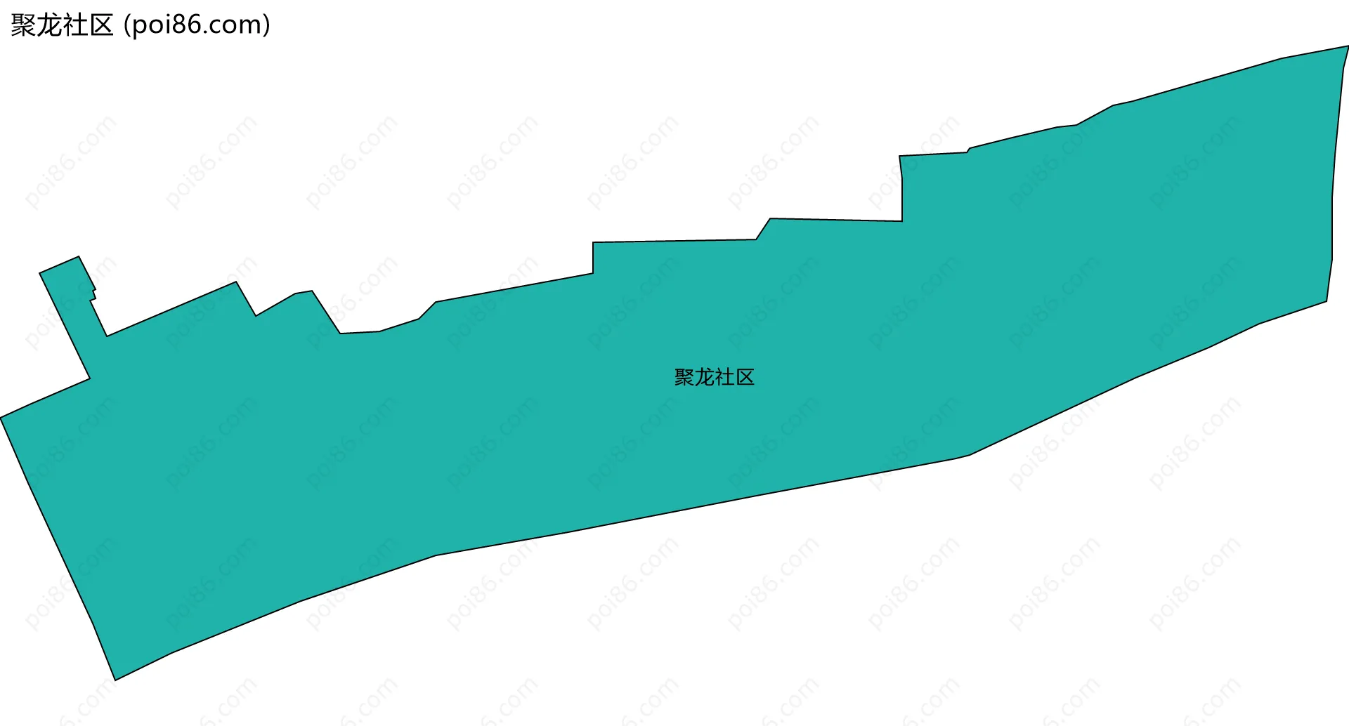 聚龙社区边界地图