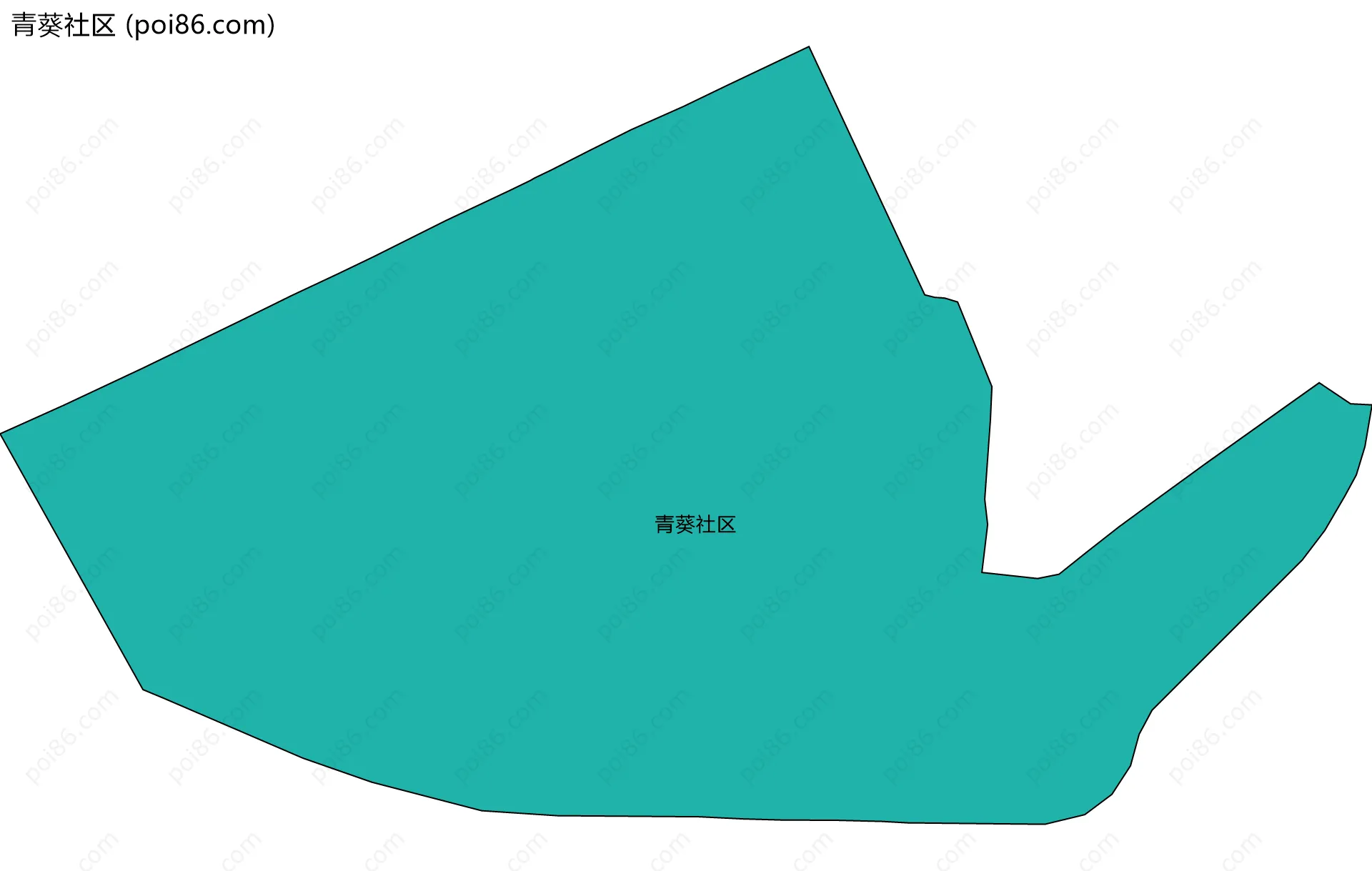 青葵社区边界地图
