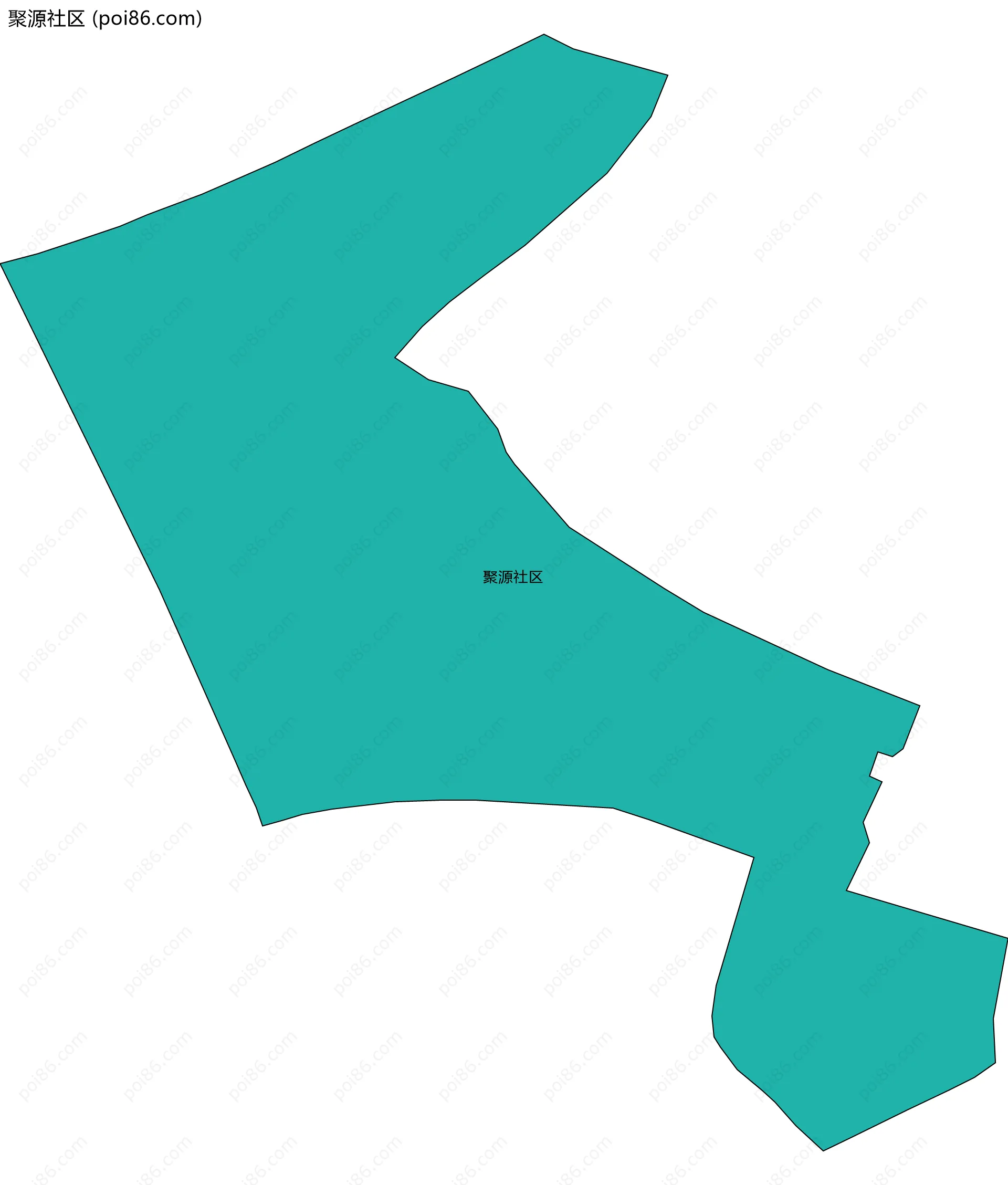 聚源社区边界地图
