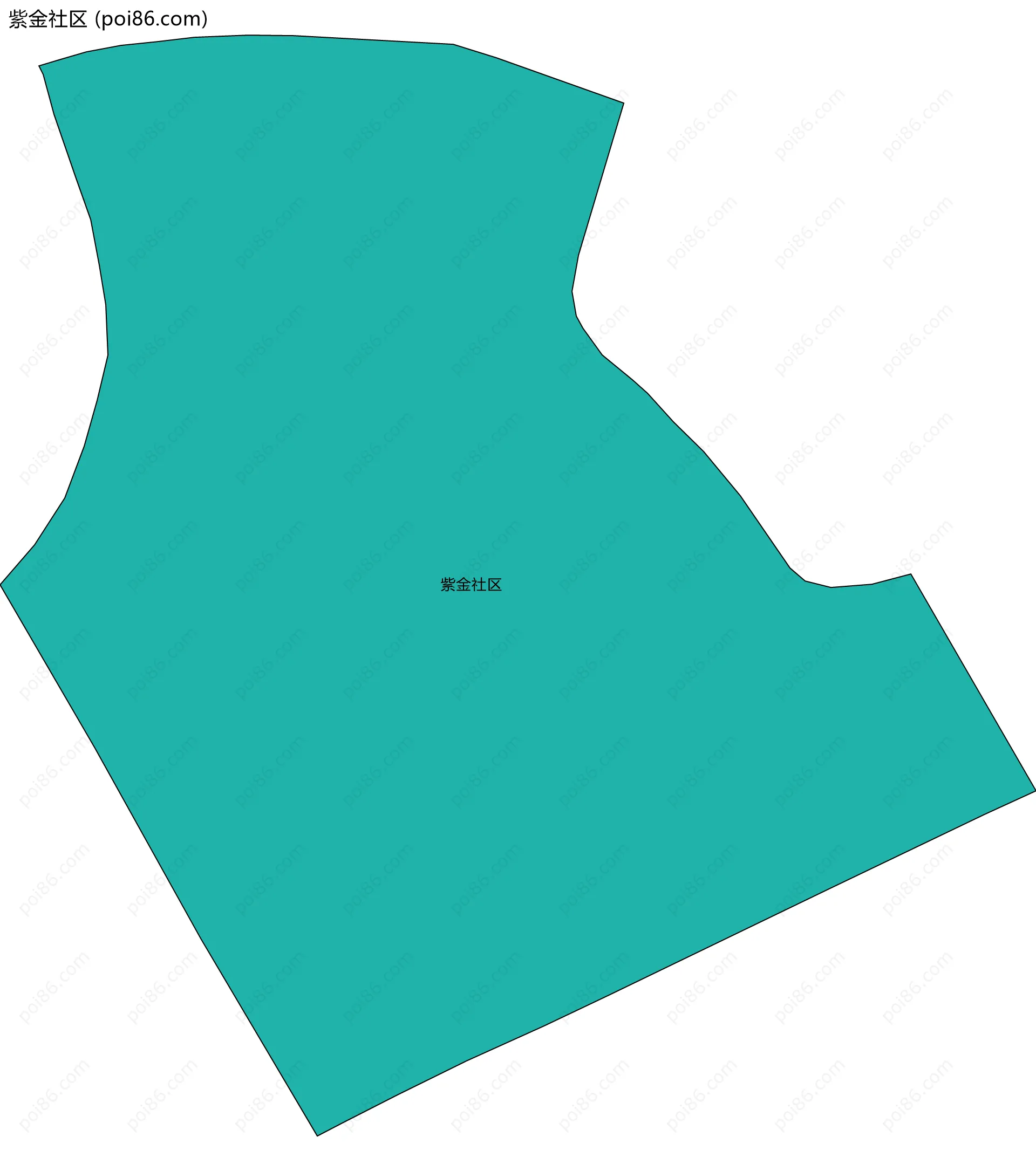 紫金社区边界地图