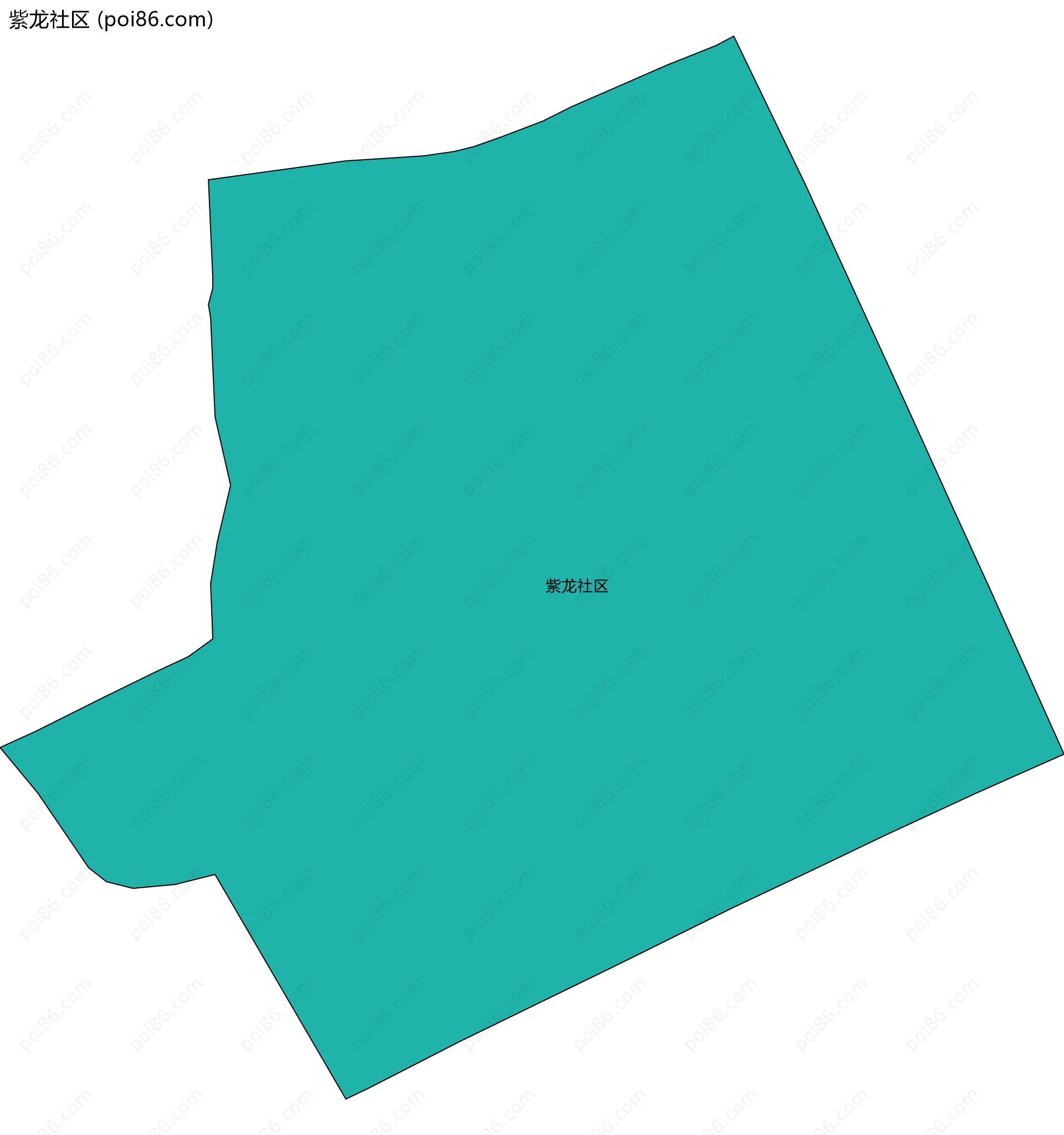 紫龙社区边界地图