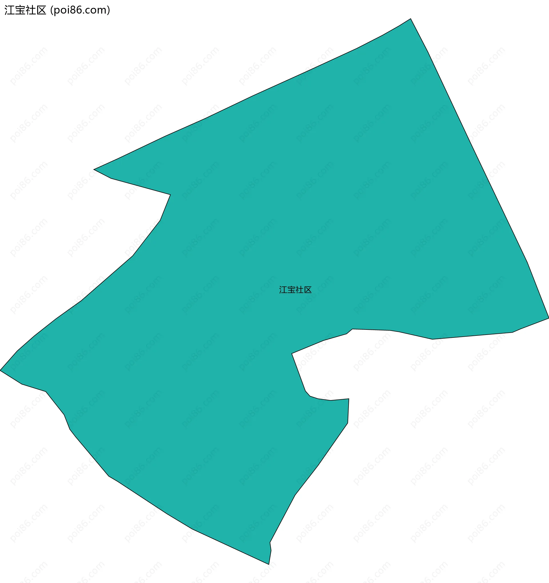 江宝社区边界地图