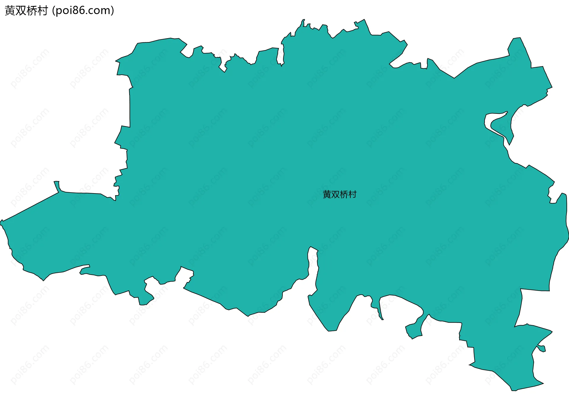 黄双桥村边界地图
