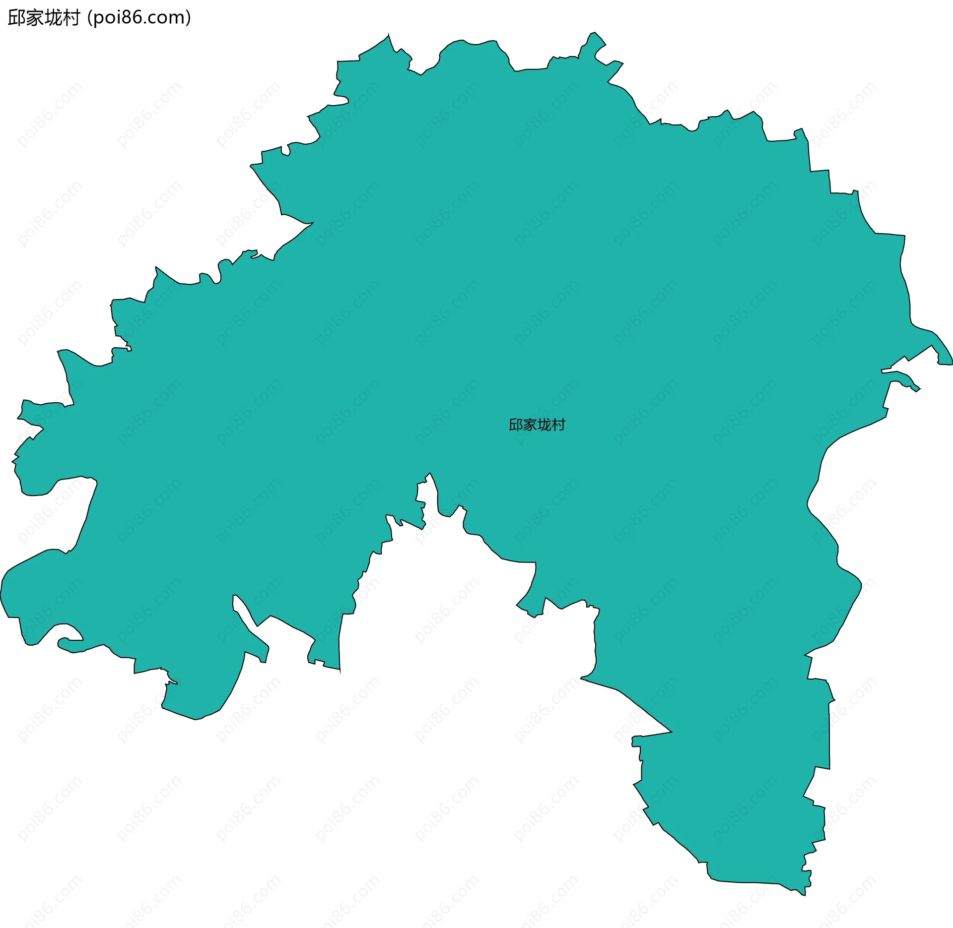 邱家垅村边界地图