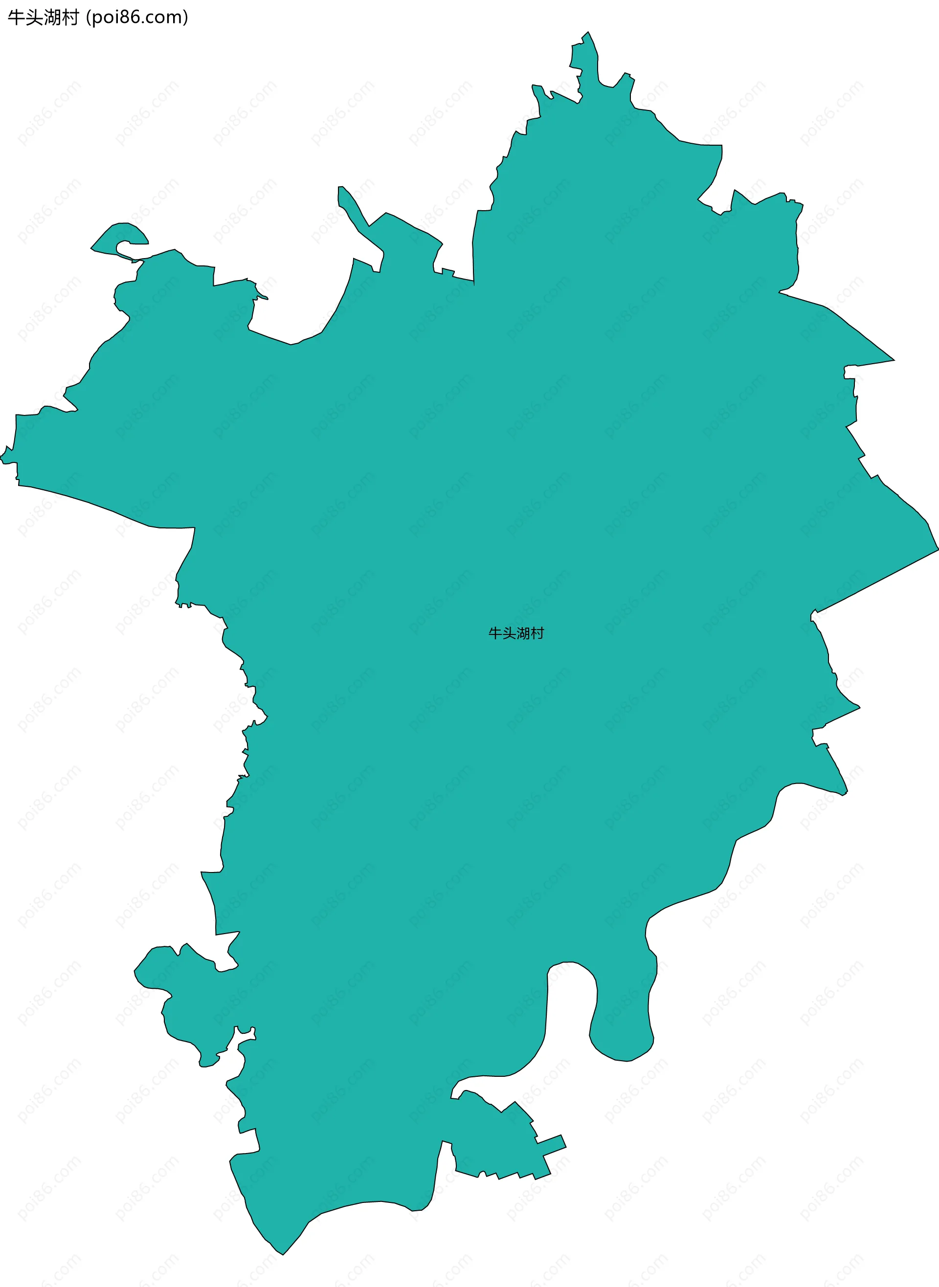 牛头湖村边界地图