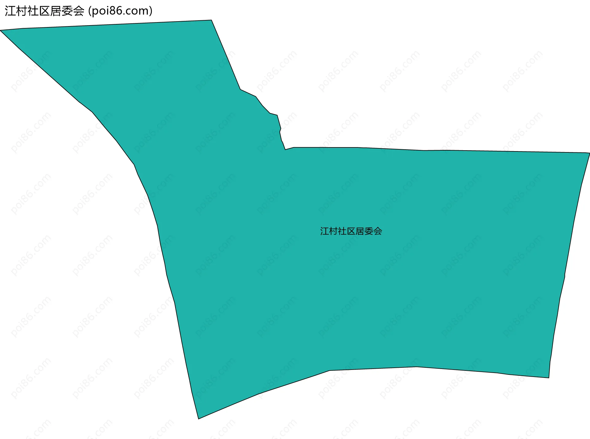 江村社区居委会边界地图