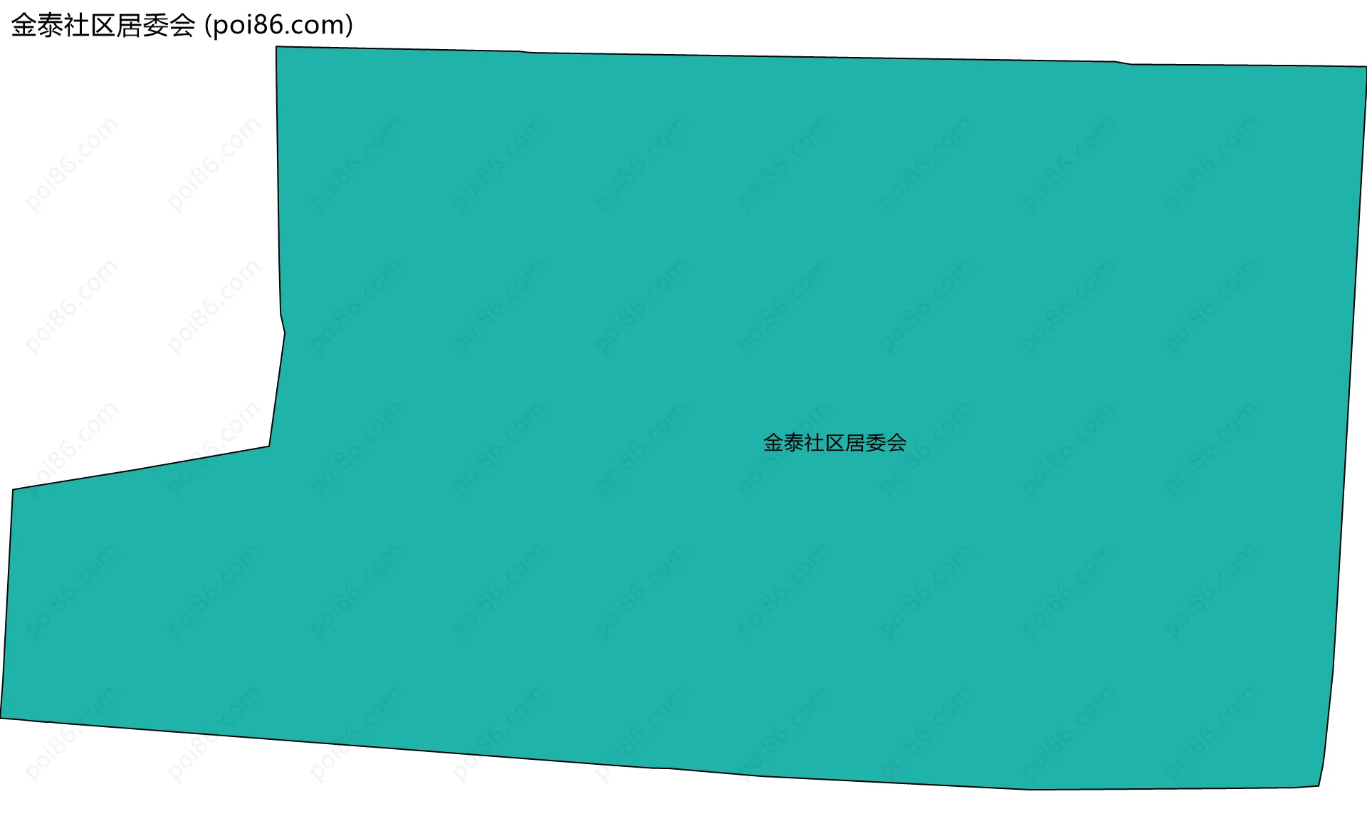 金泰社区居委会边界地图