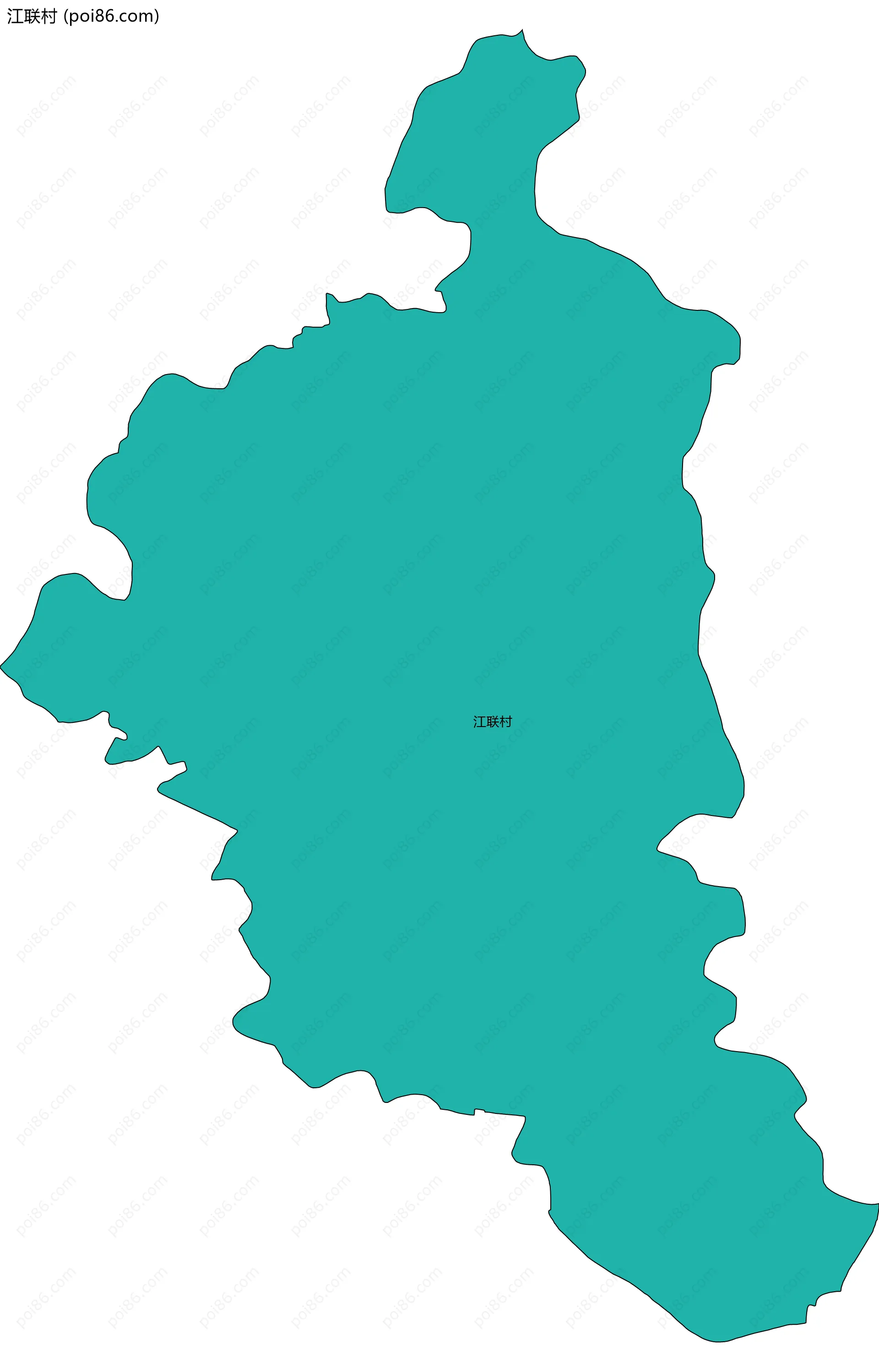 江联村边界地图