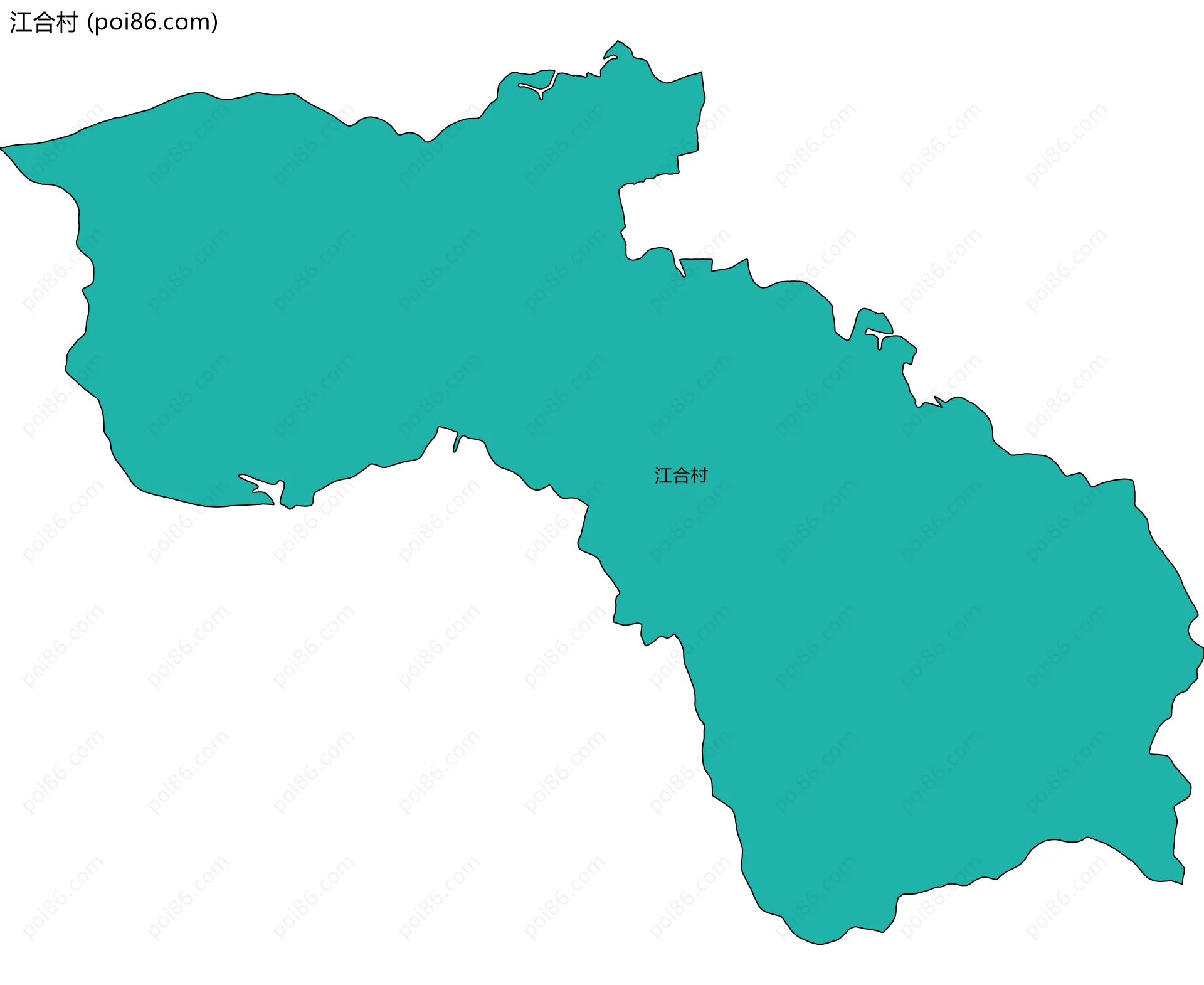 江合村边界地图