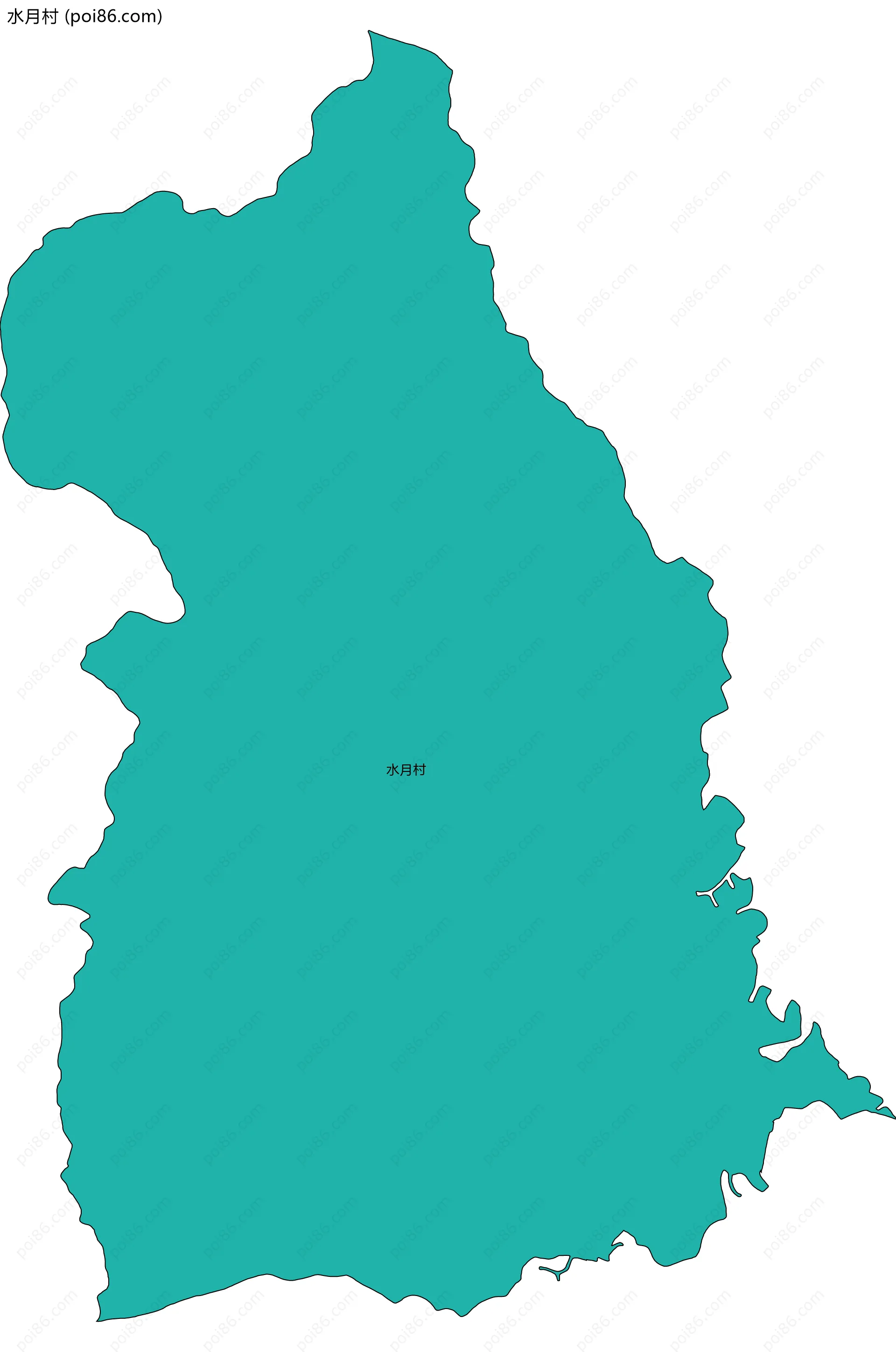 水月村边界地图