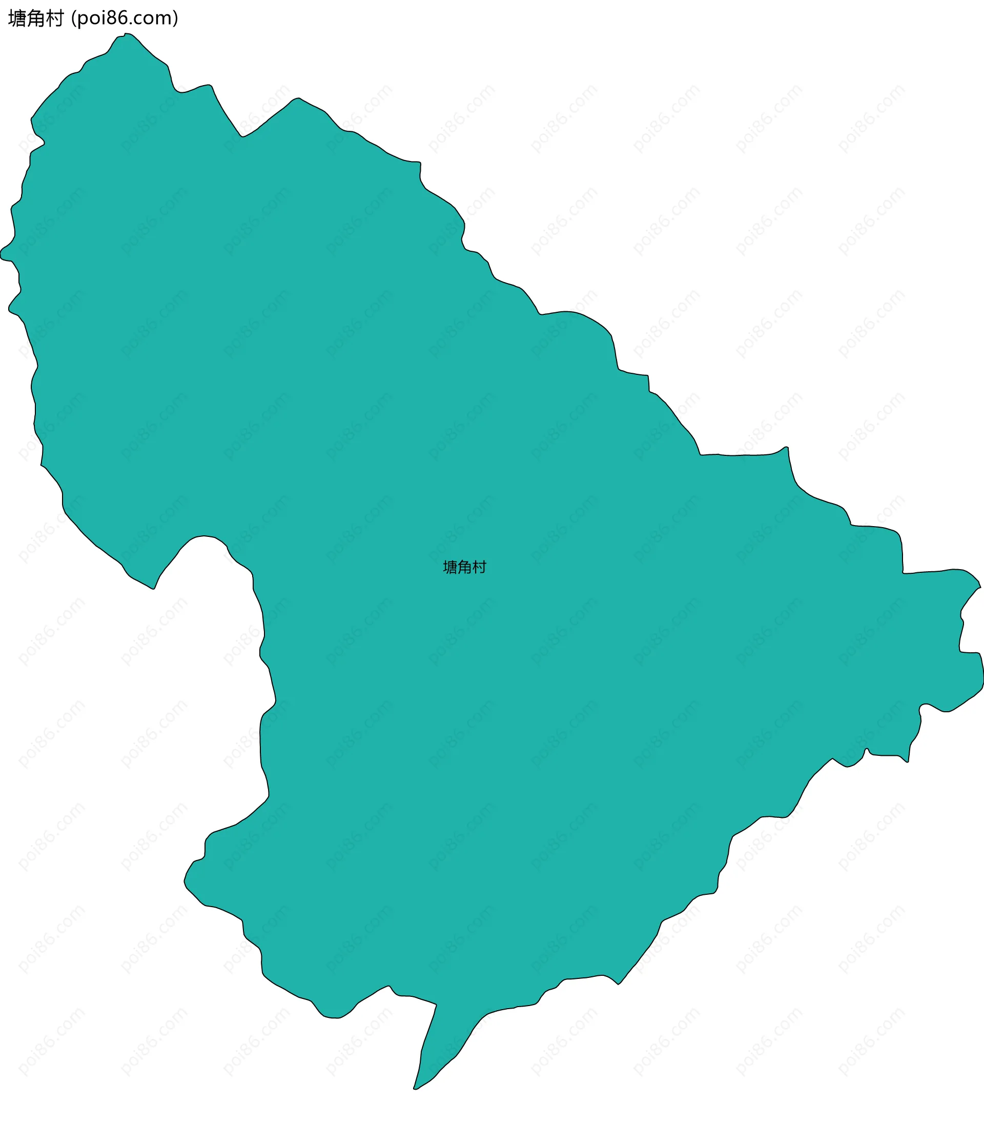 塘角村边界地图