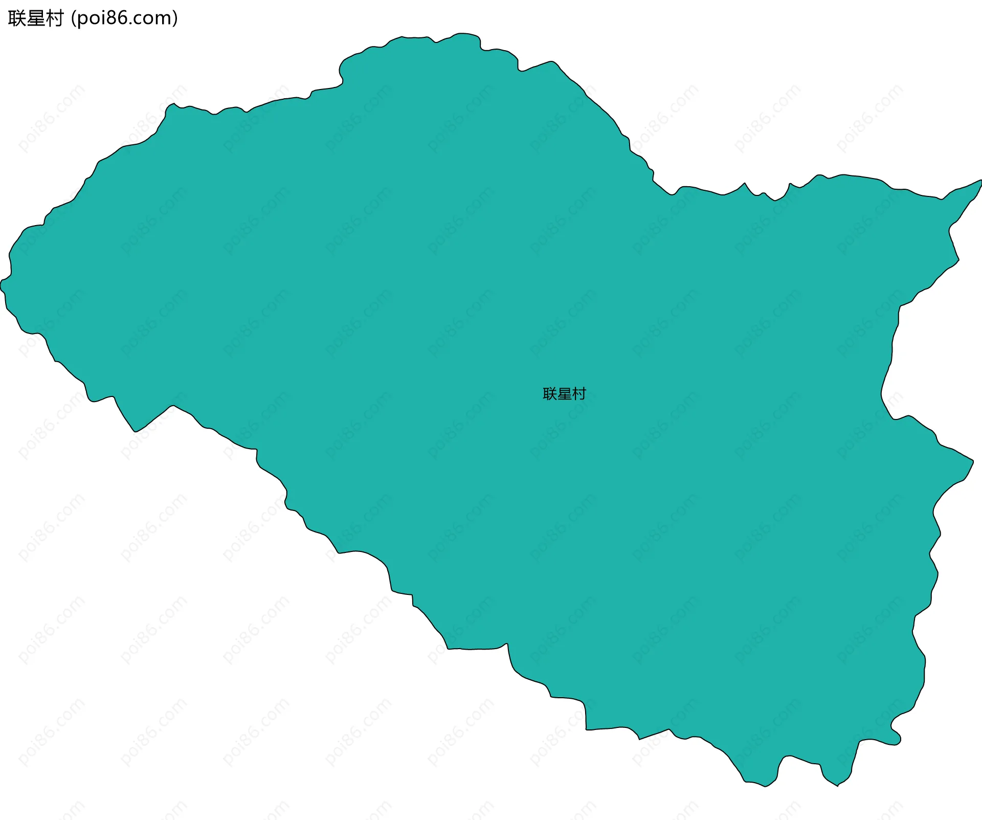 联星村边界地图