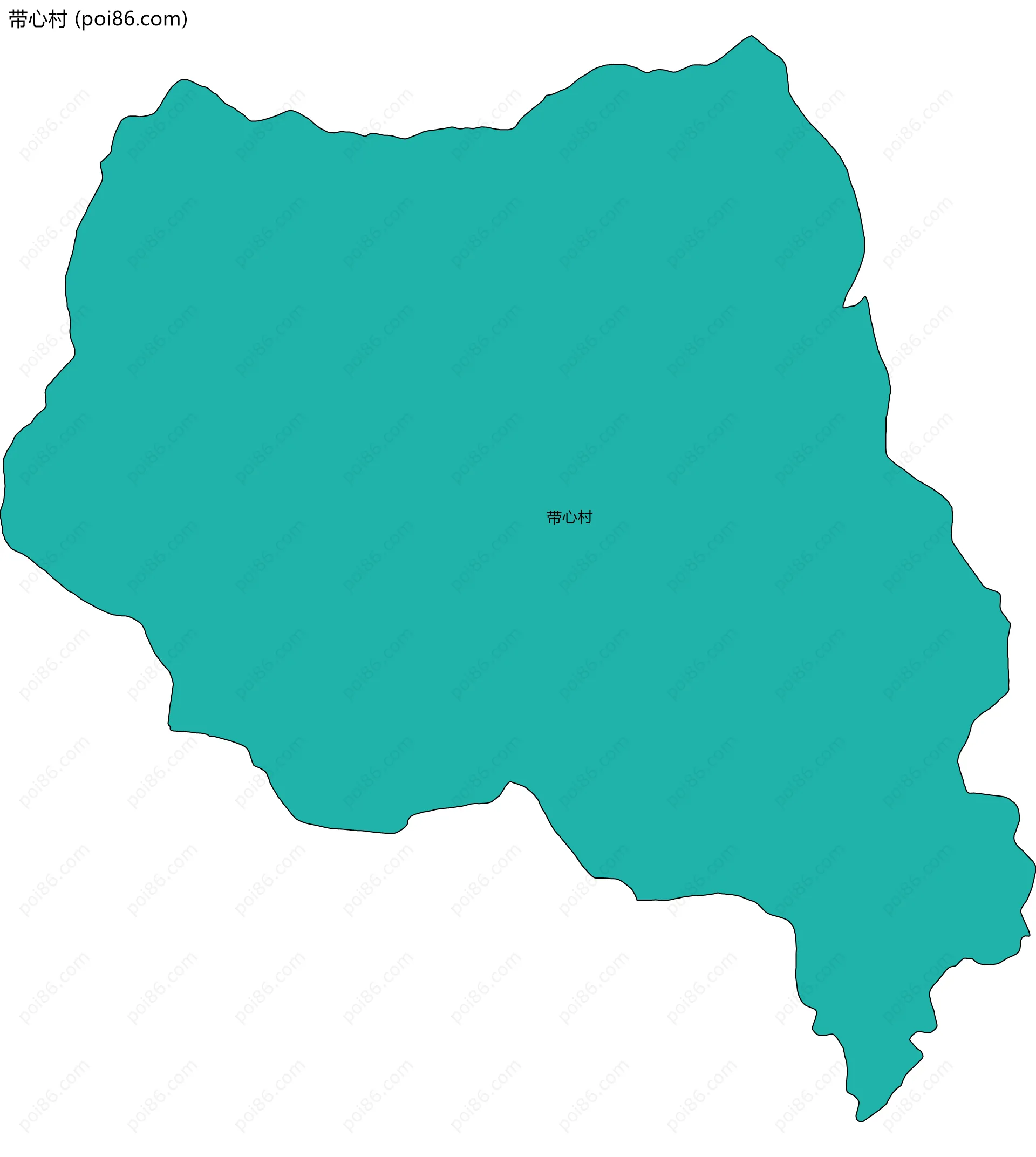 带心村边界地图