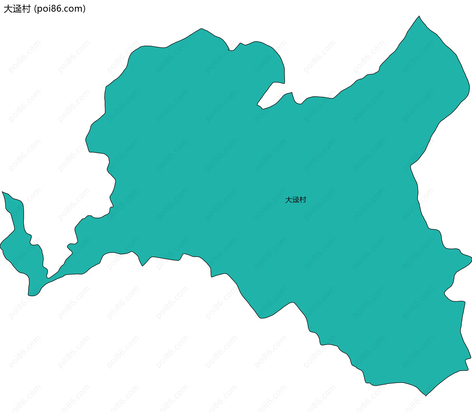 大迳村边界地图