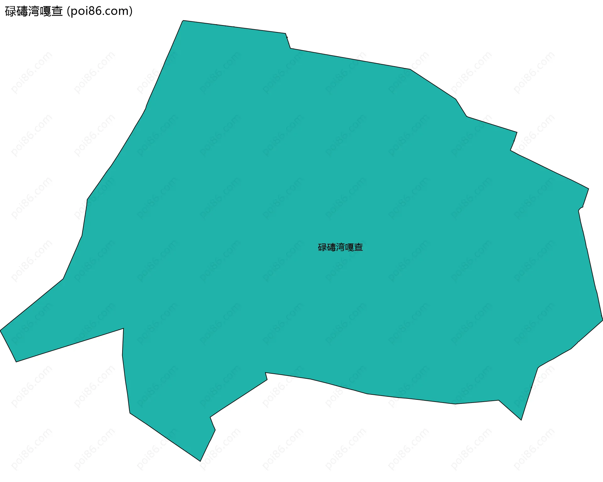 碌碡湾嘎查边界地图
