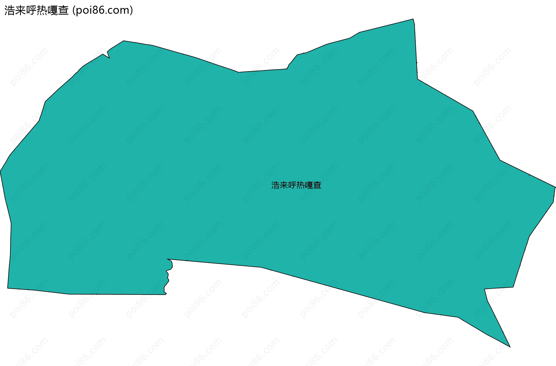 浩来呼热嘎查边界地图