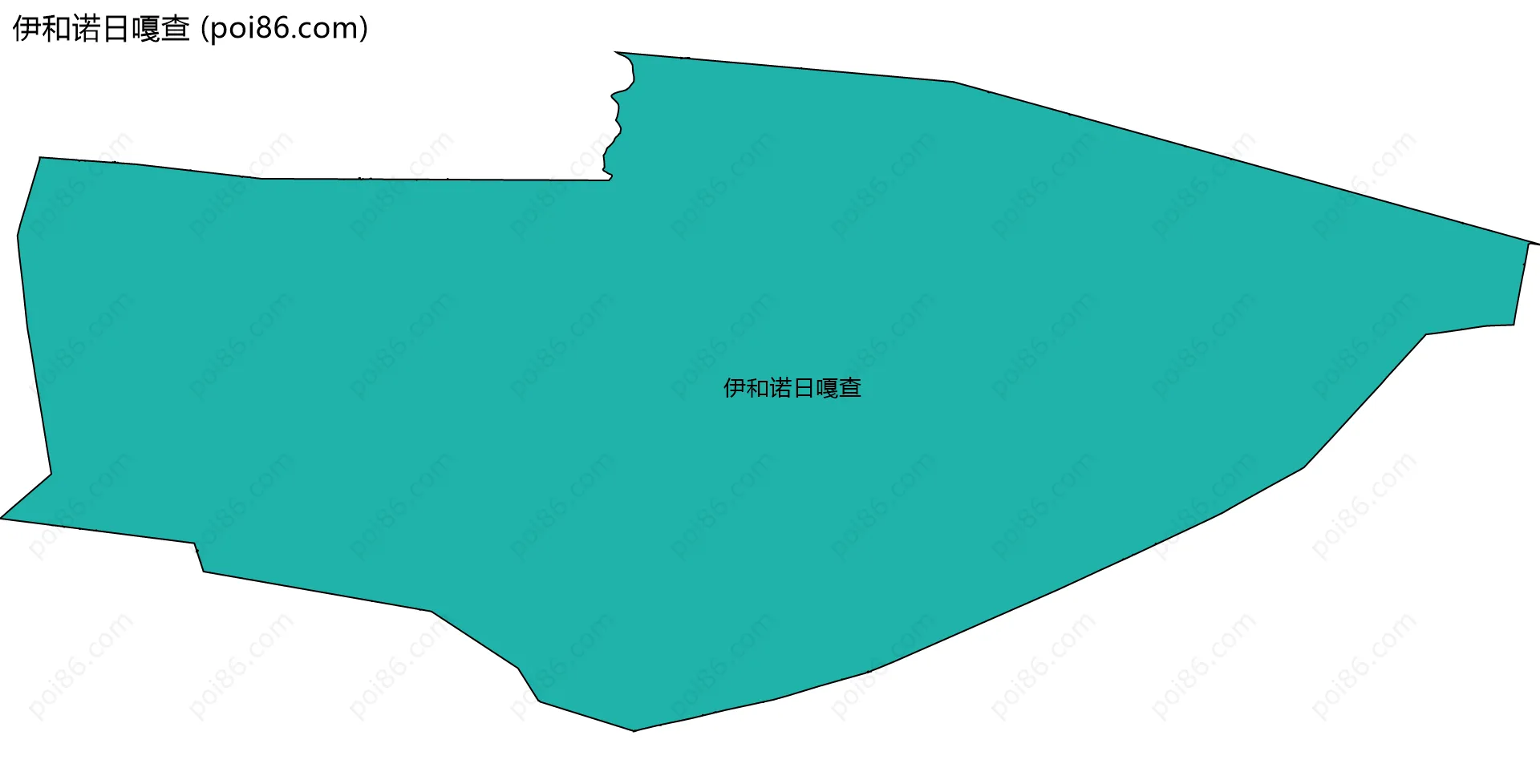 伊和诺日嘎查边界地图