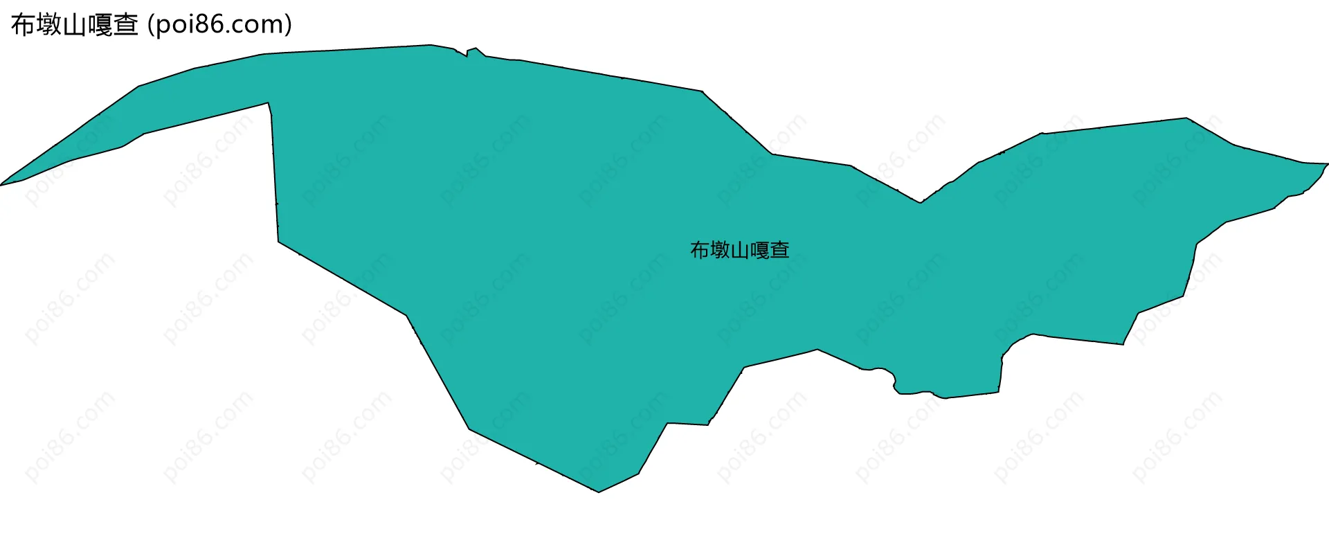 布墩山嘎查边界地图