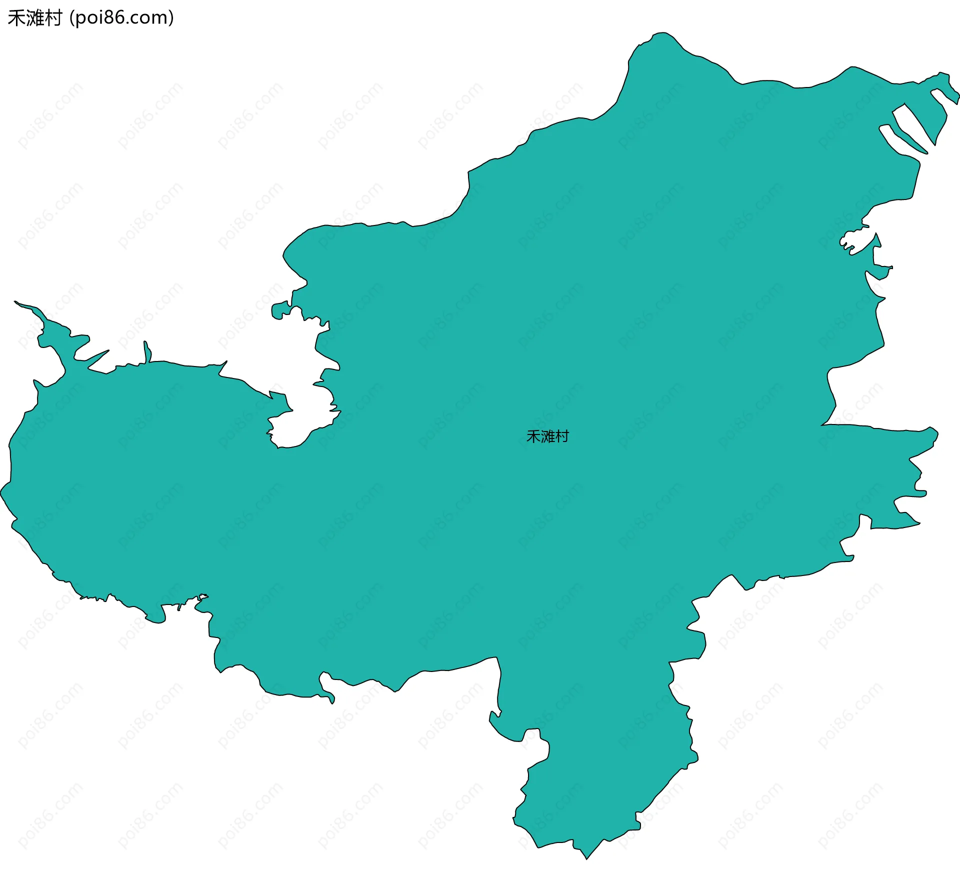 禾滩村边界地图