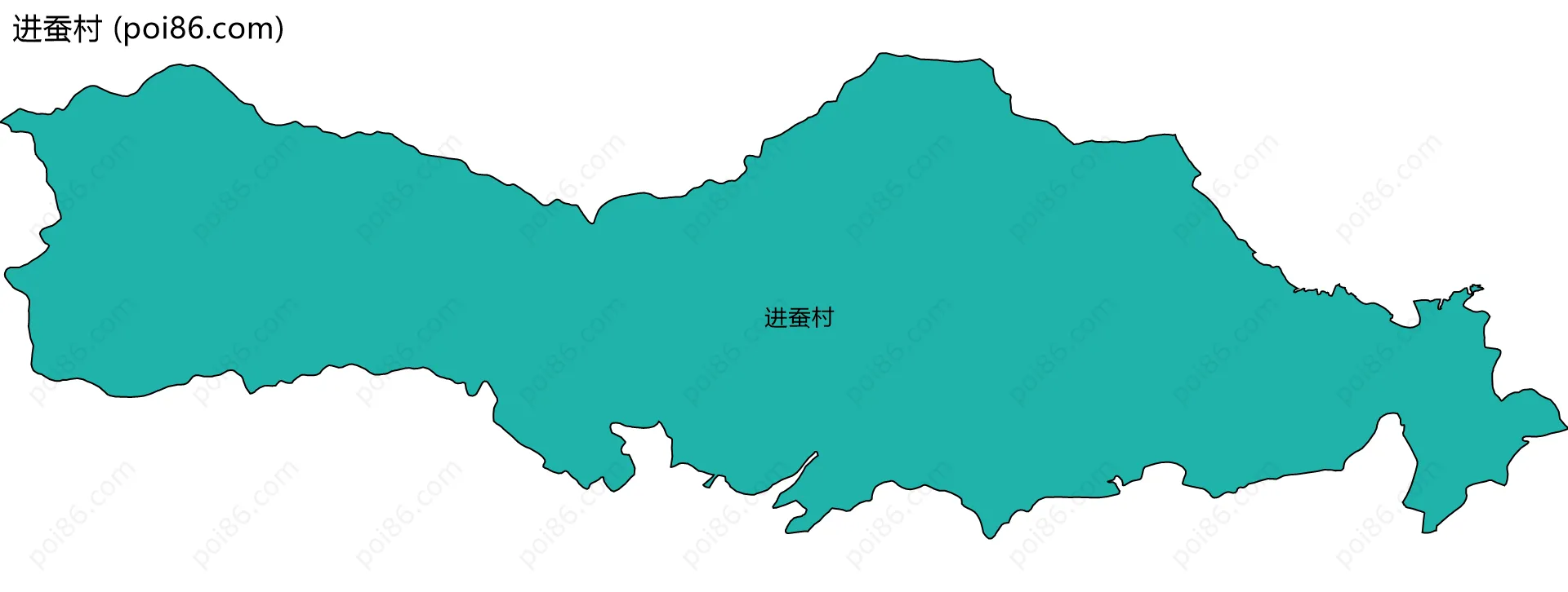 进蚕村边界地图