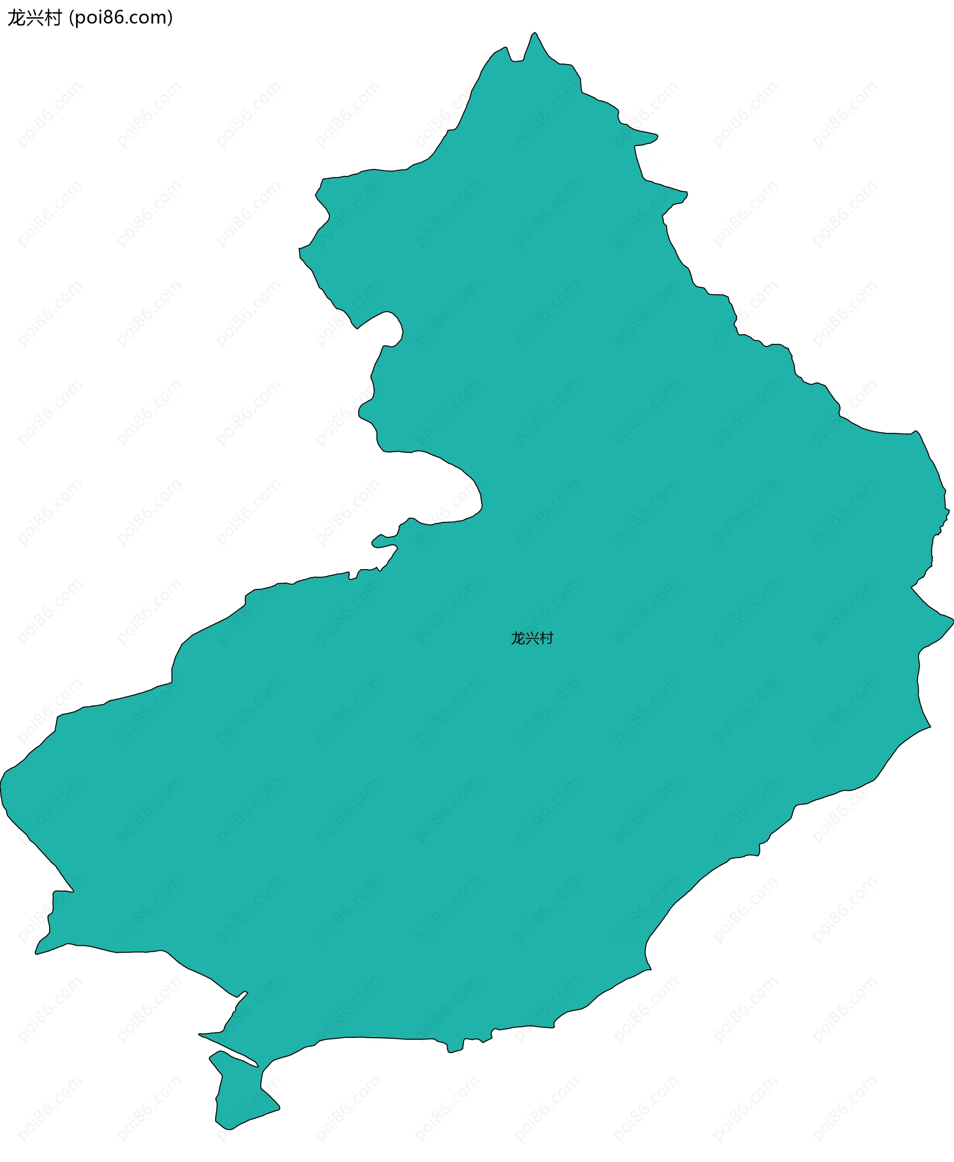 龙兴村边界地图