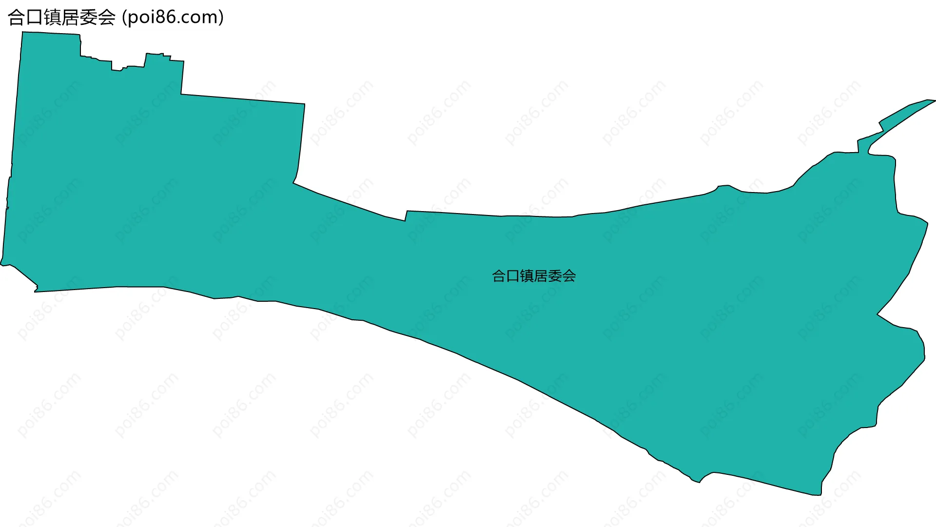 合口镇居委会边界地图