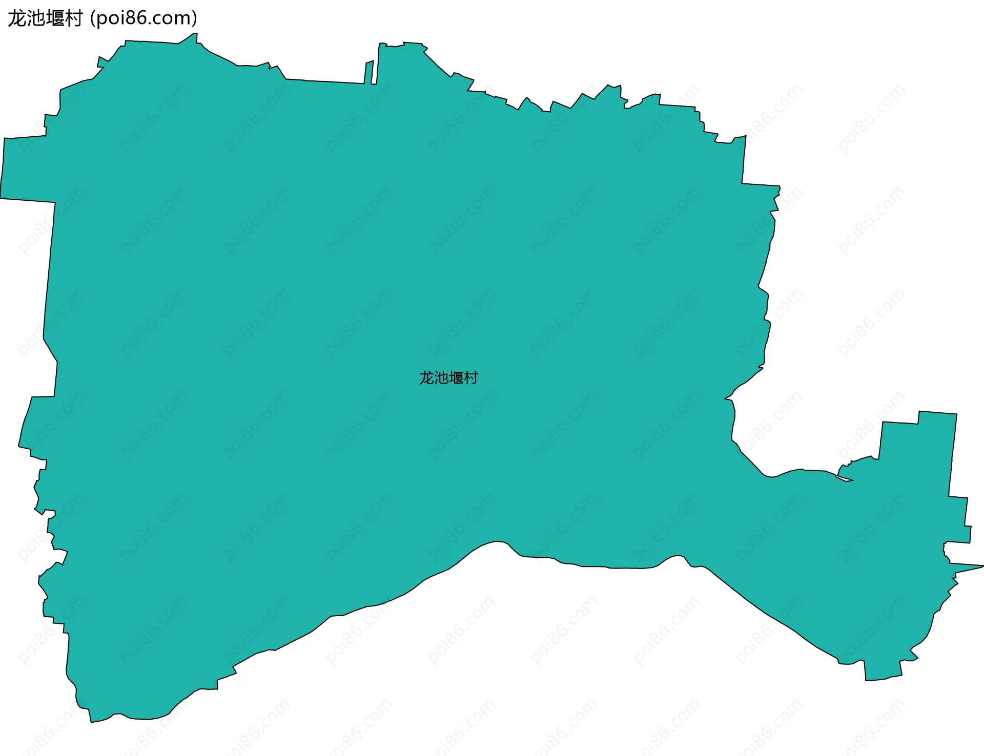 龙池堰村边界地图