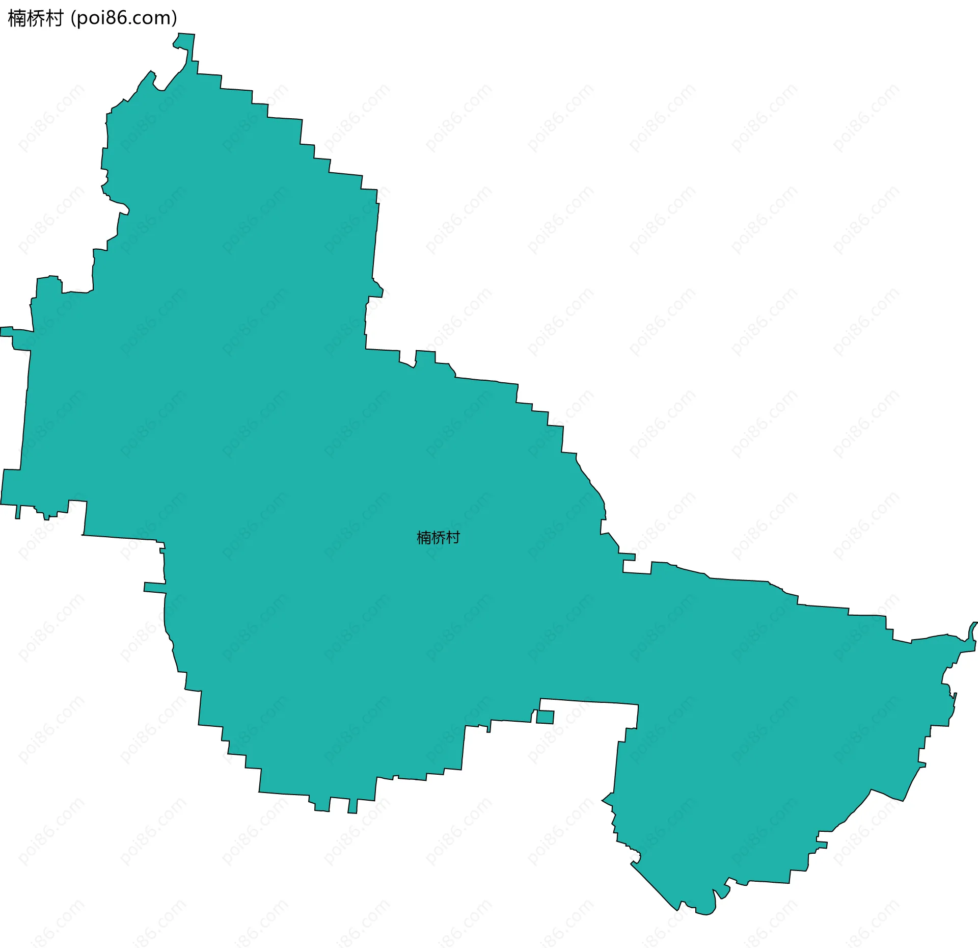 楠桥村边界地图