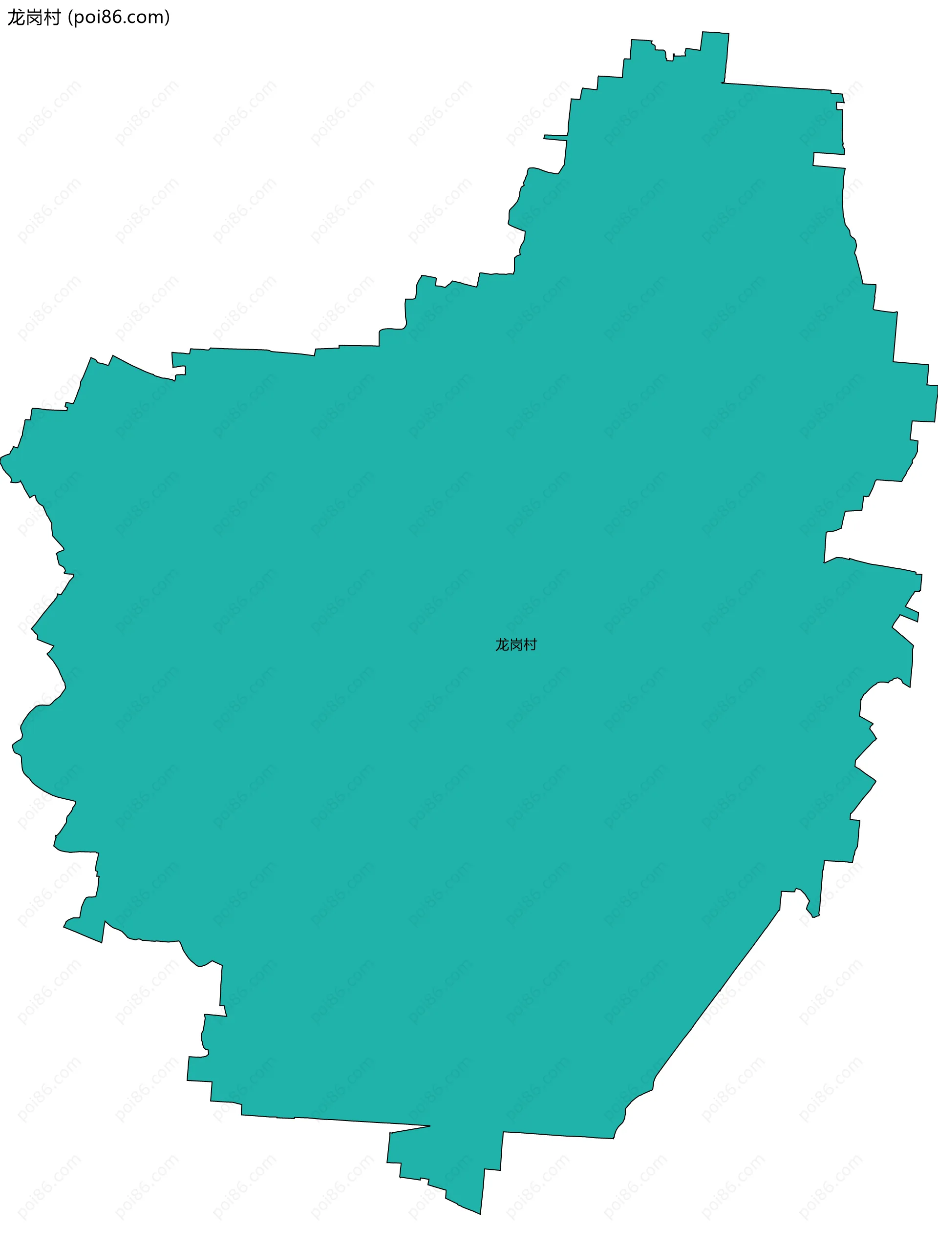 龙岗村边界地图