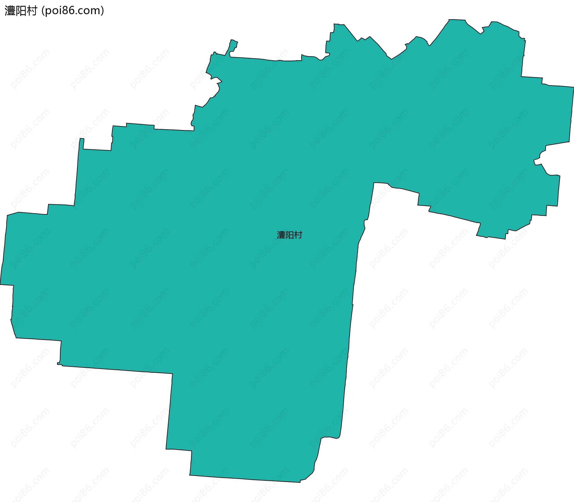 澧阳村边界地图